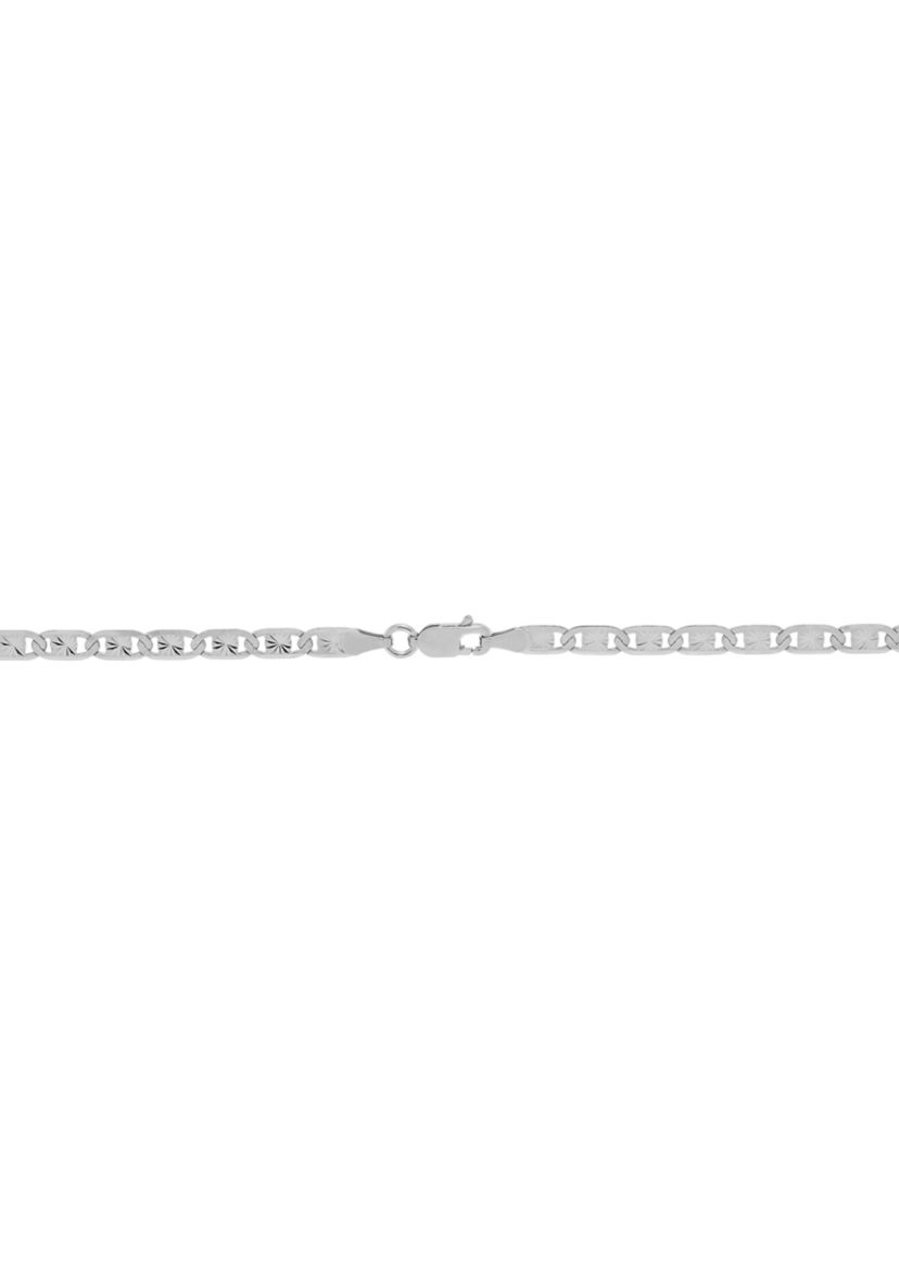 3.85 Millimeter Valentino Star Cut Chain Necklace in Sterling Silver