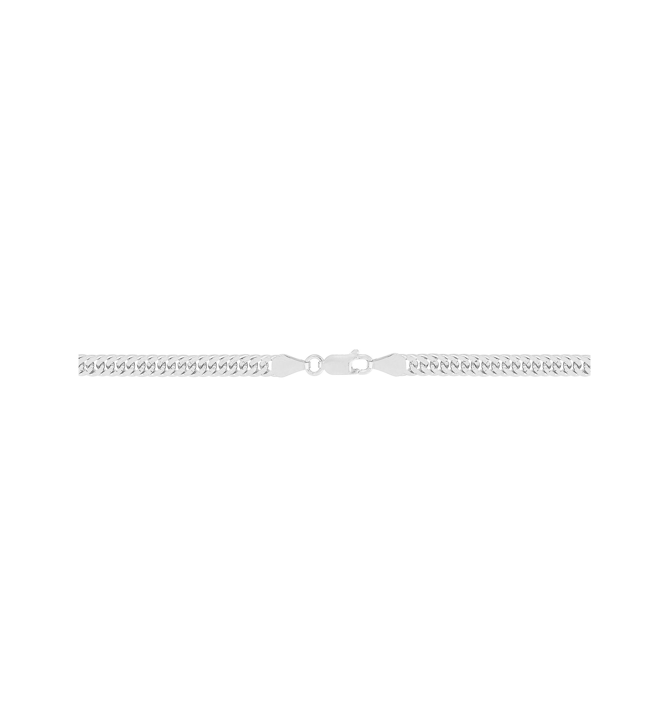 4.8 Millimeter Cuban Chain Necklace in Sterling Silver