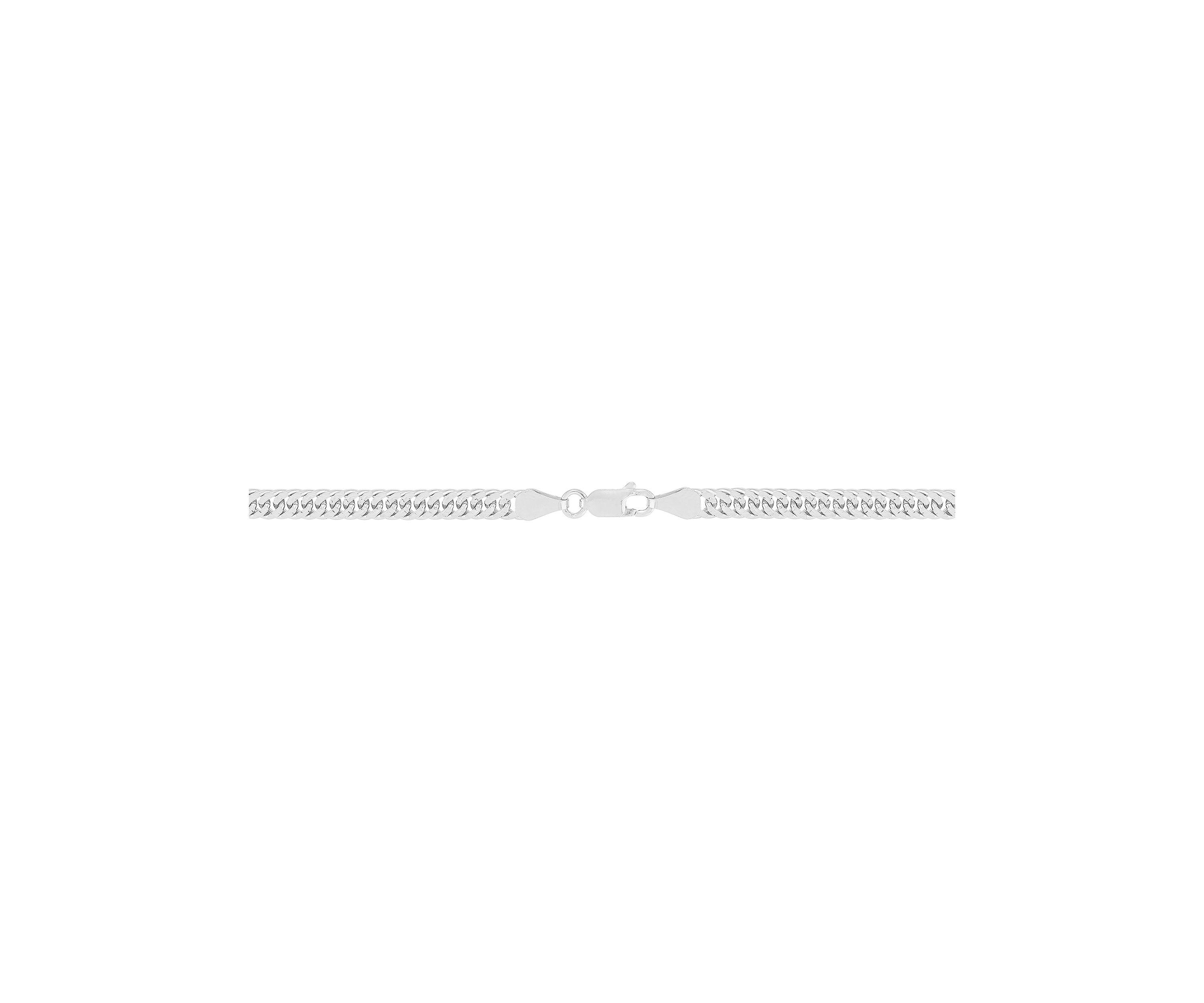 4.8 Millimeter Cuban Chain Necklace in Sterling Silver