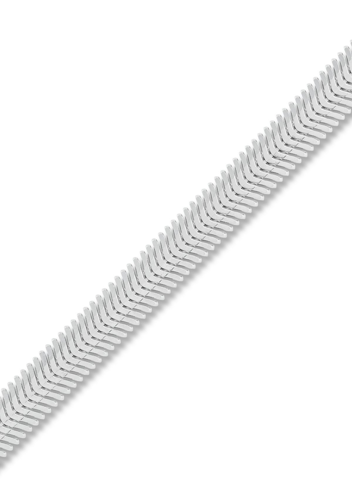 Hollow Snake Chain in Sterling Silver