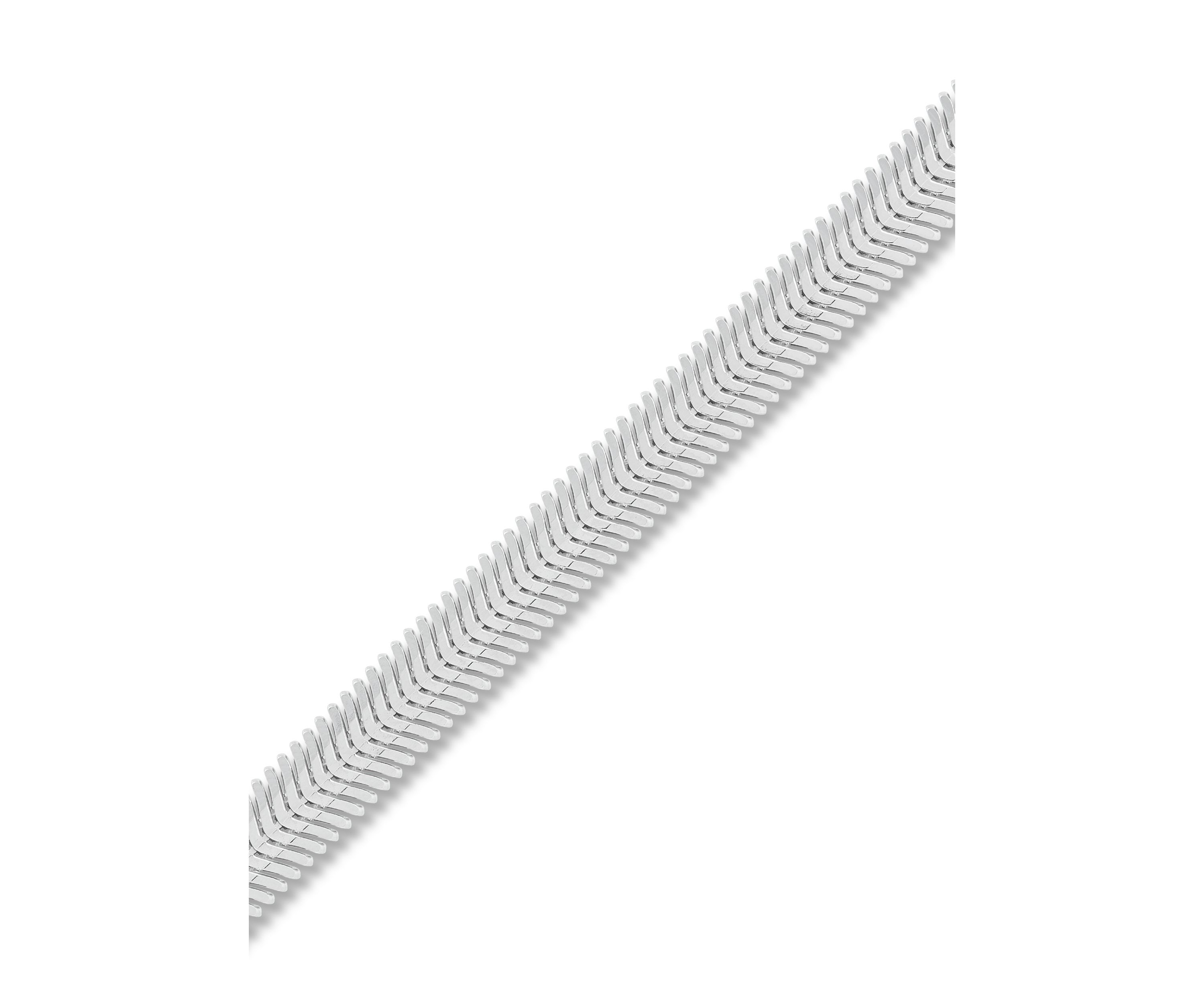 Hollow Snake Chain in Sterling Silver