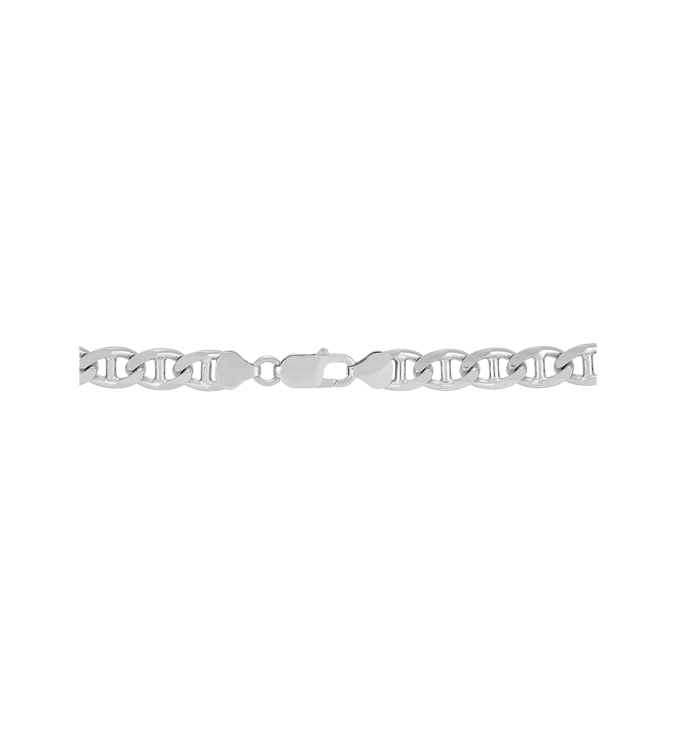 7.7 Millimeter Oval Marina Chain in Sterling Silver