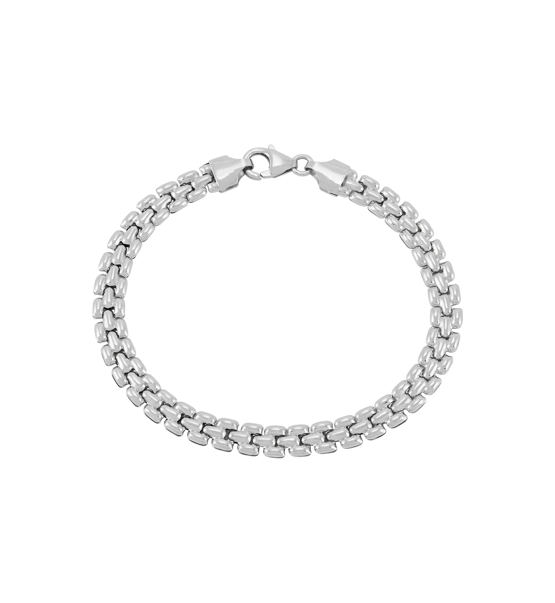 Mini Panther Chain Bracelet in Sterling Silver