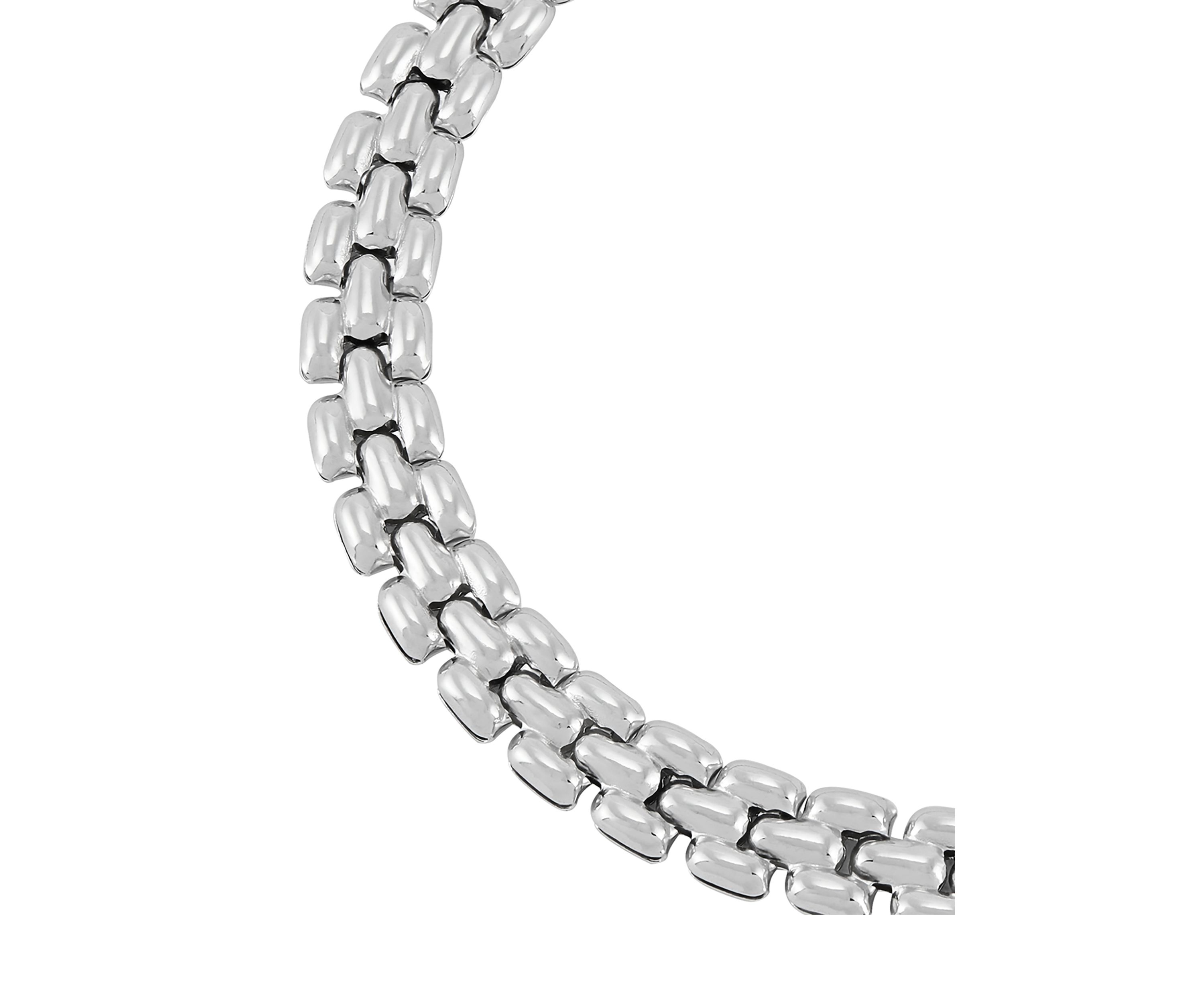 Mini Panther Chain Bracelet in Sterling Silver