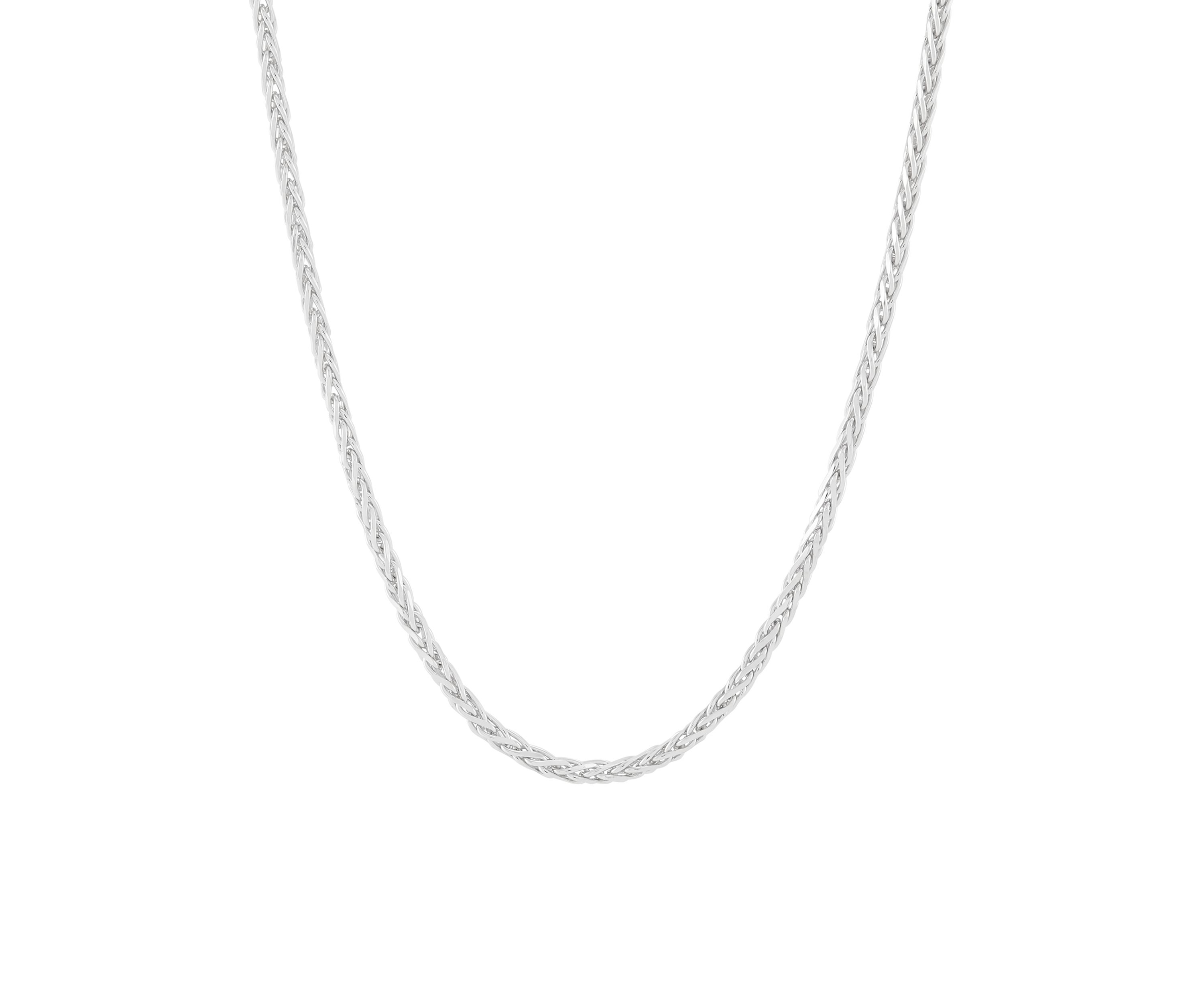 Solid Wheat Chain in Sterling Silver