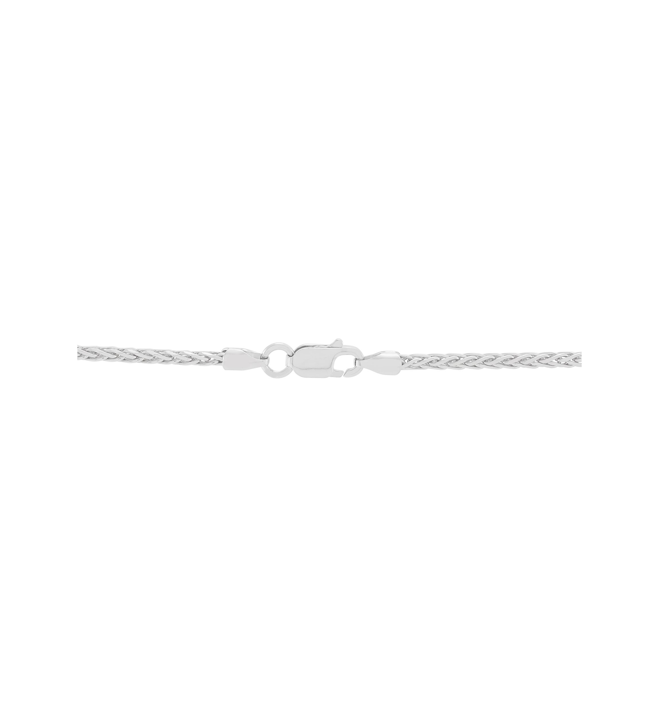 Solid Wheat Chain in Sterling Silver