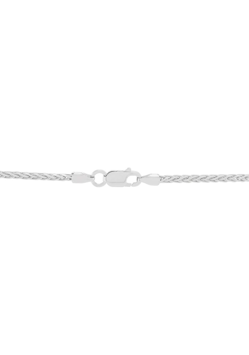 Solid Wheat Chain in Sterling Silver
