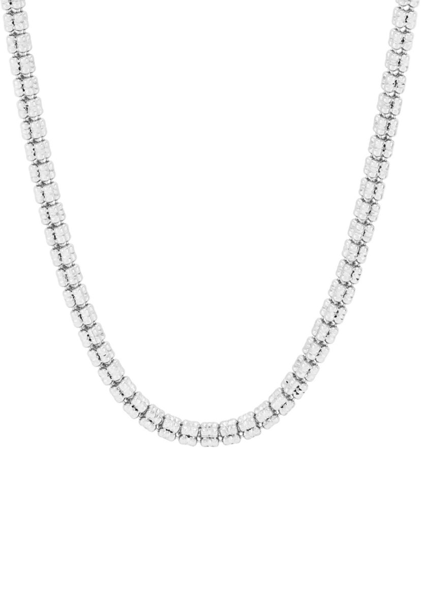 Double Decker Ice Chain in Sterling Silver