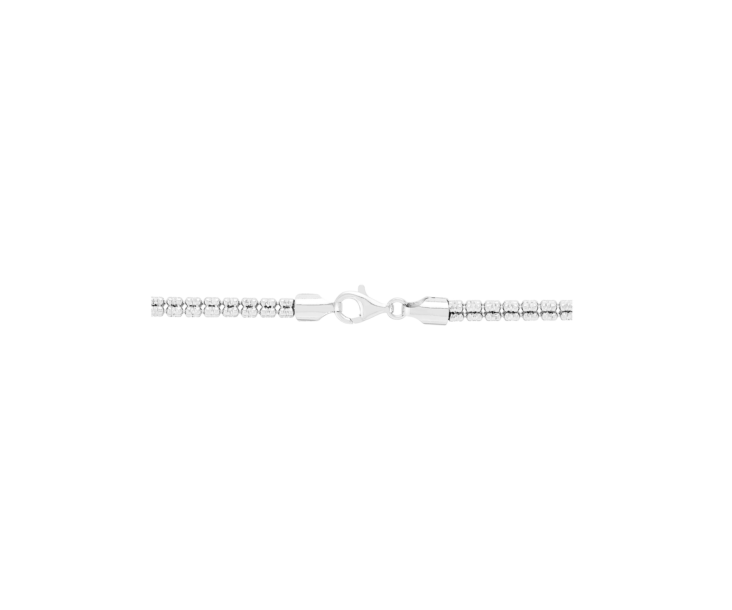 Double Decker Ice Chain in Sterling Silver