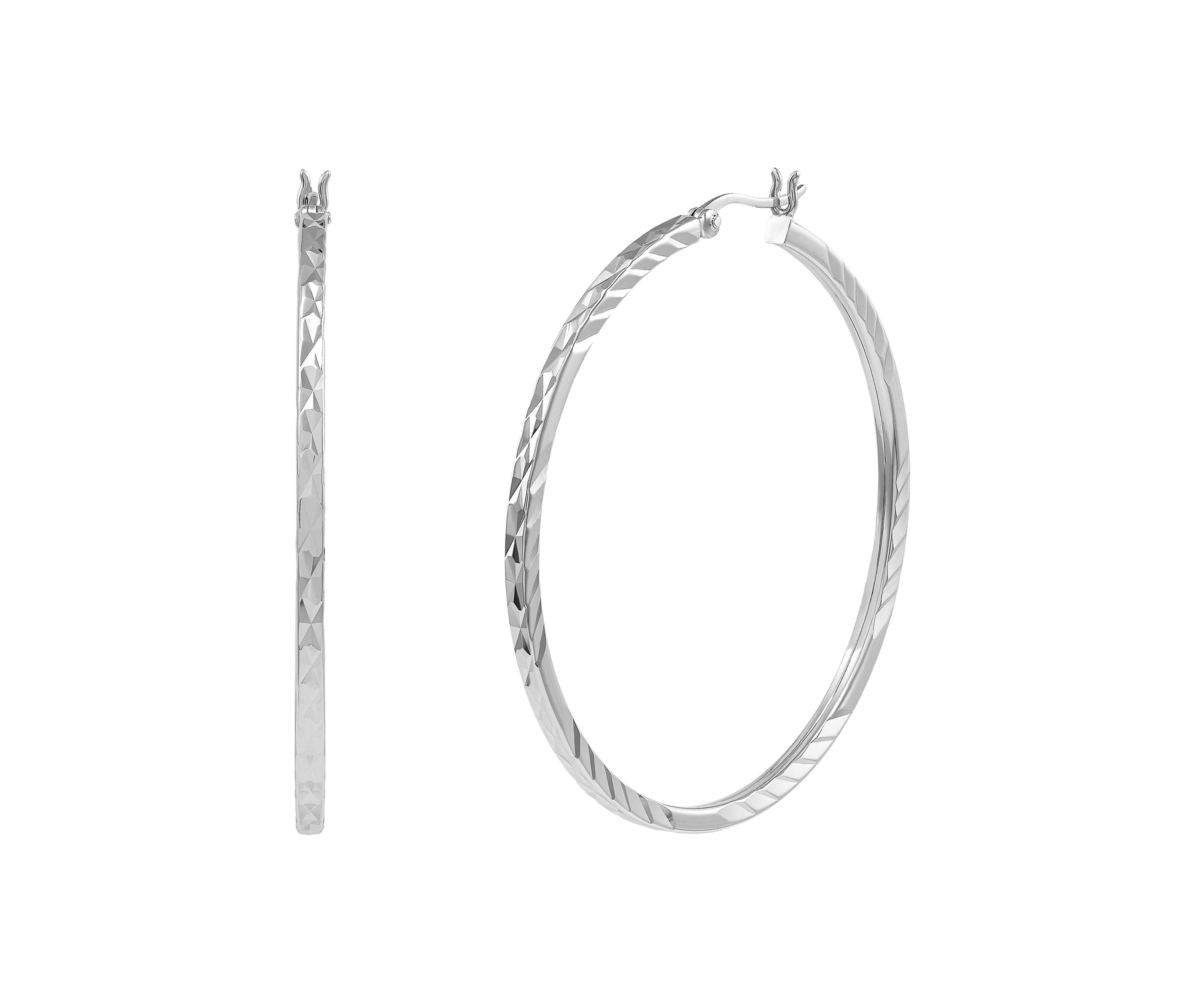 Hoop Earrings in Sterling Silver
