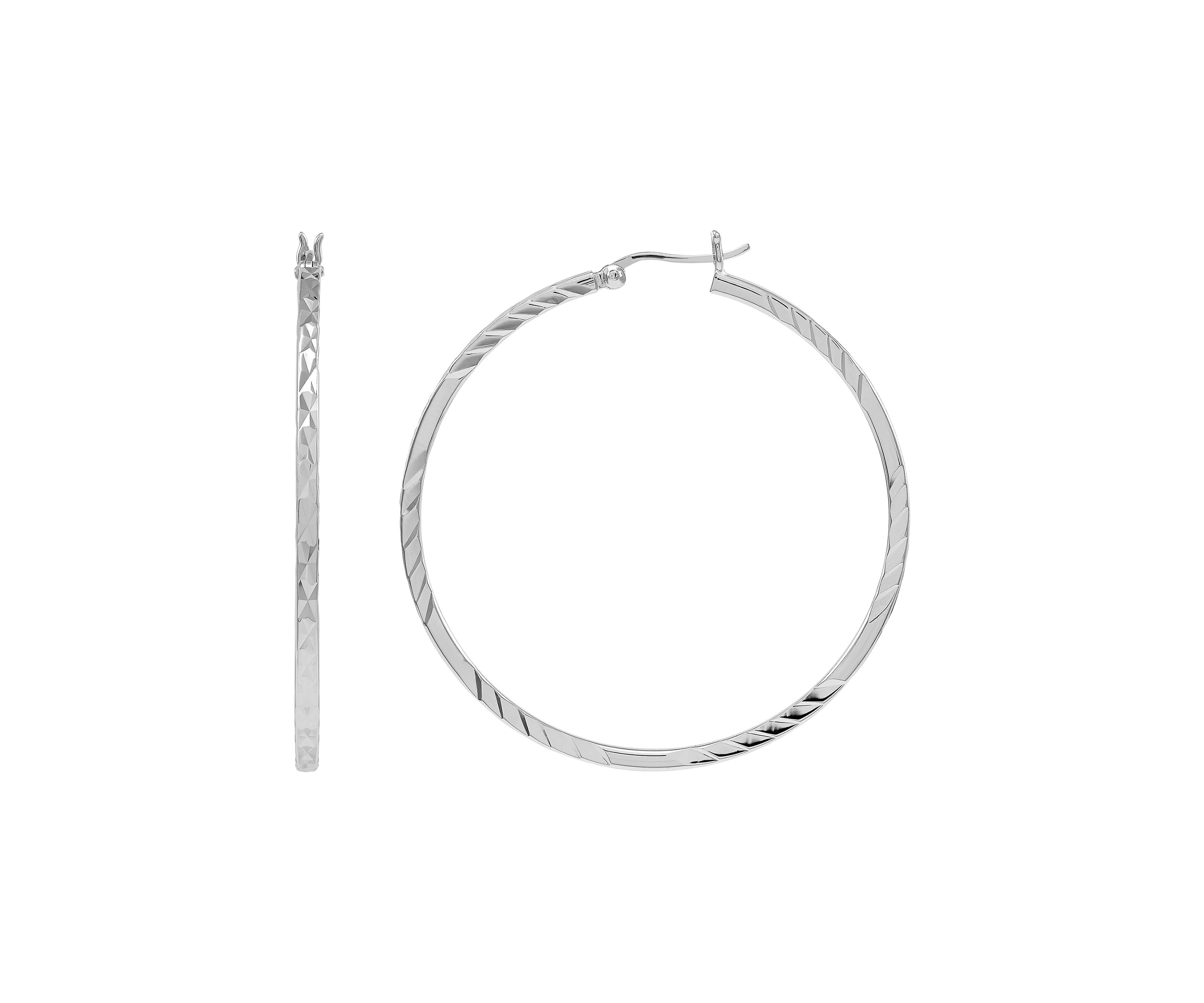 Hoop Earrings in Sterling Silver