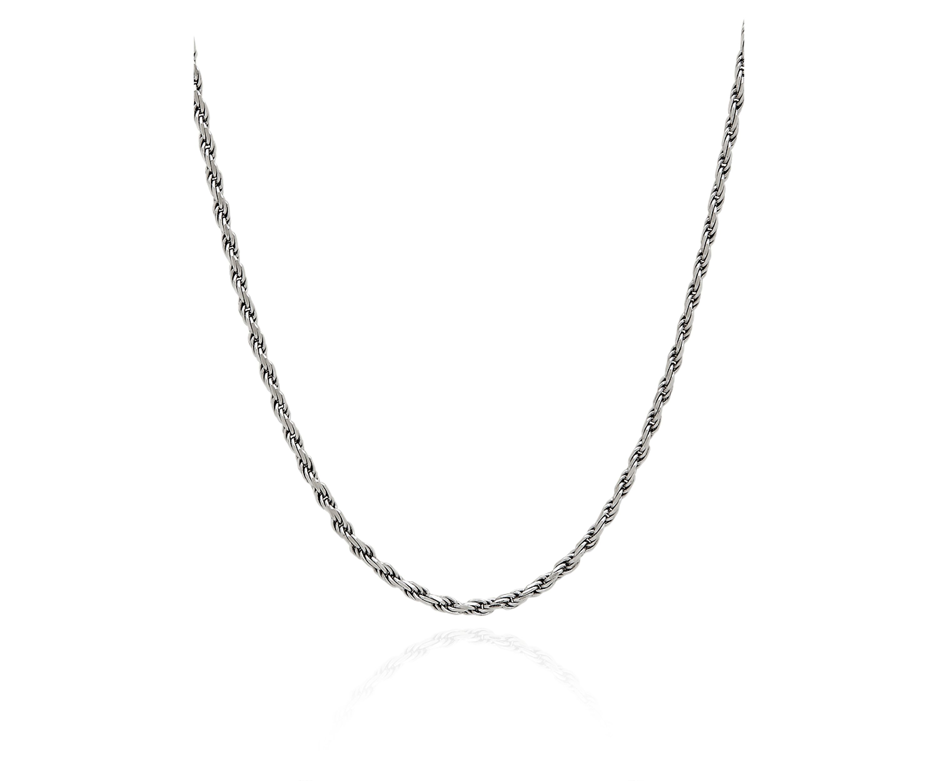 Sterling Silver Adjustable Rope Necklace