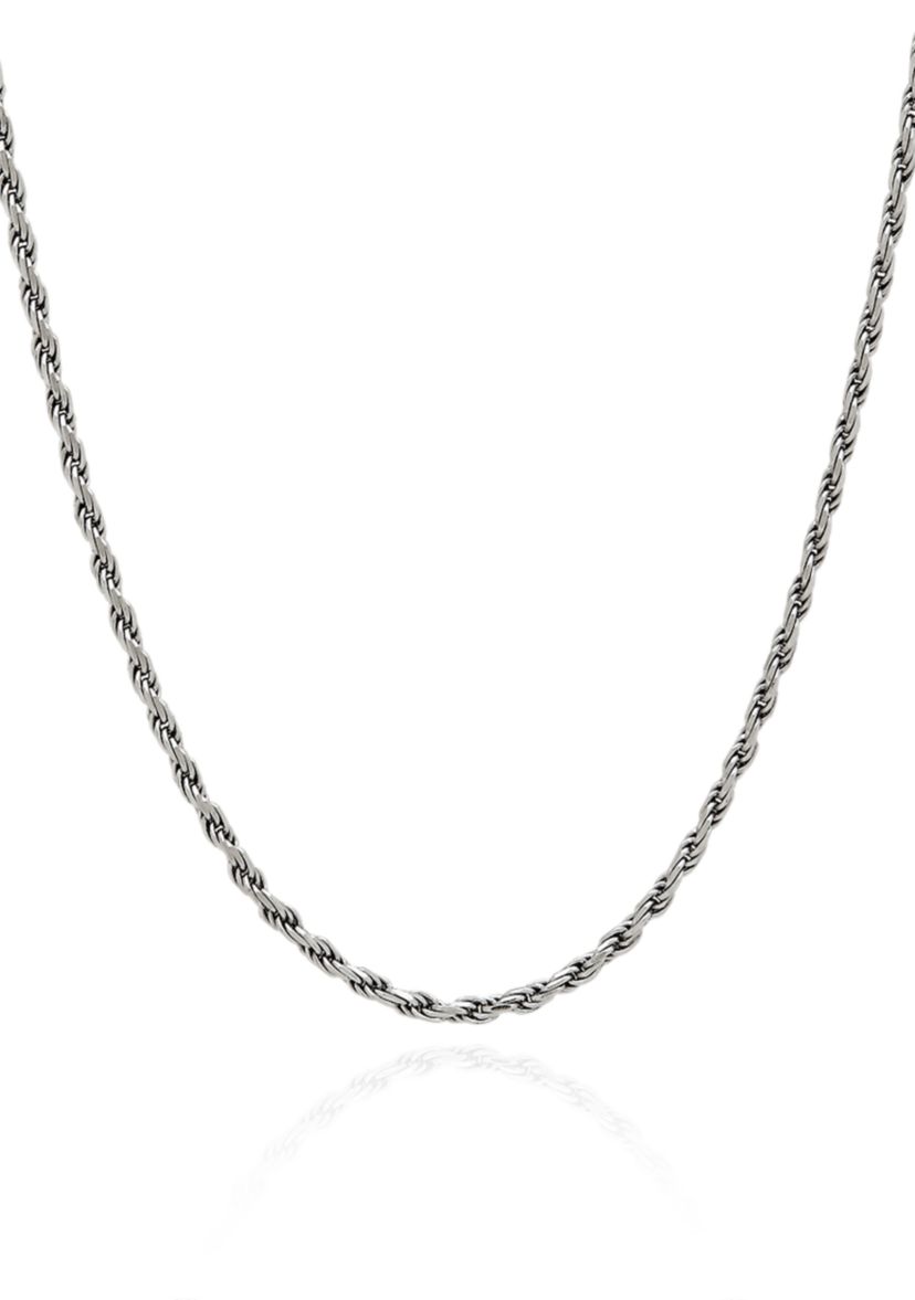 Sterling Silver Adjustable Rope Necklace