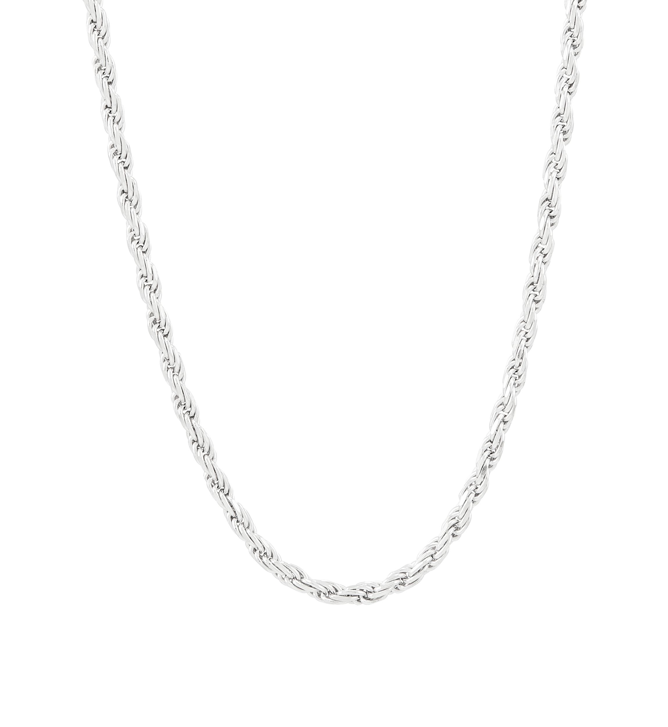 Sterling Silver Adjustable Rope Necklace