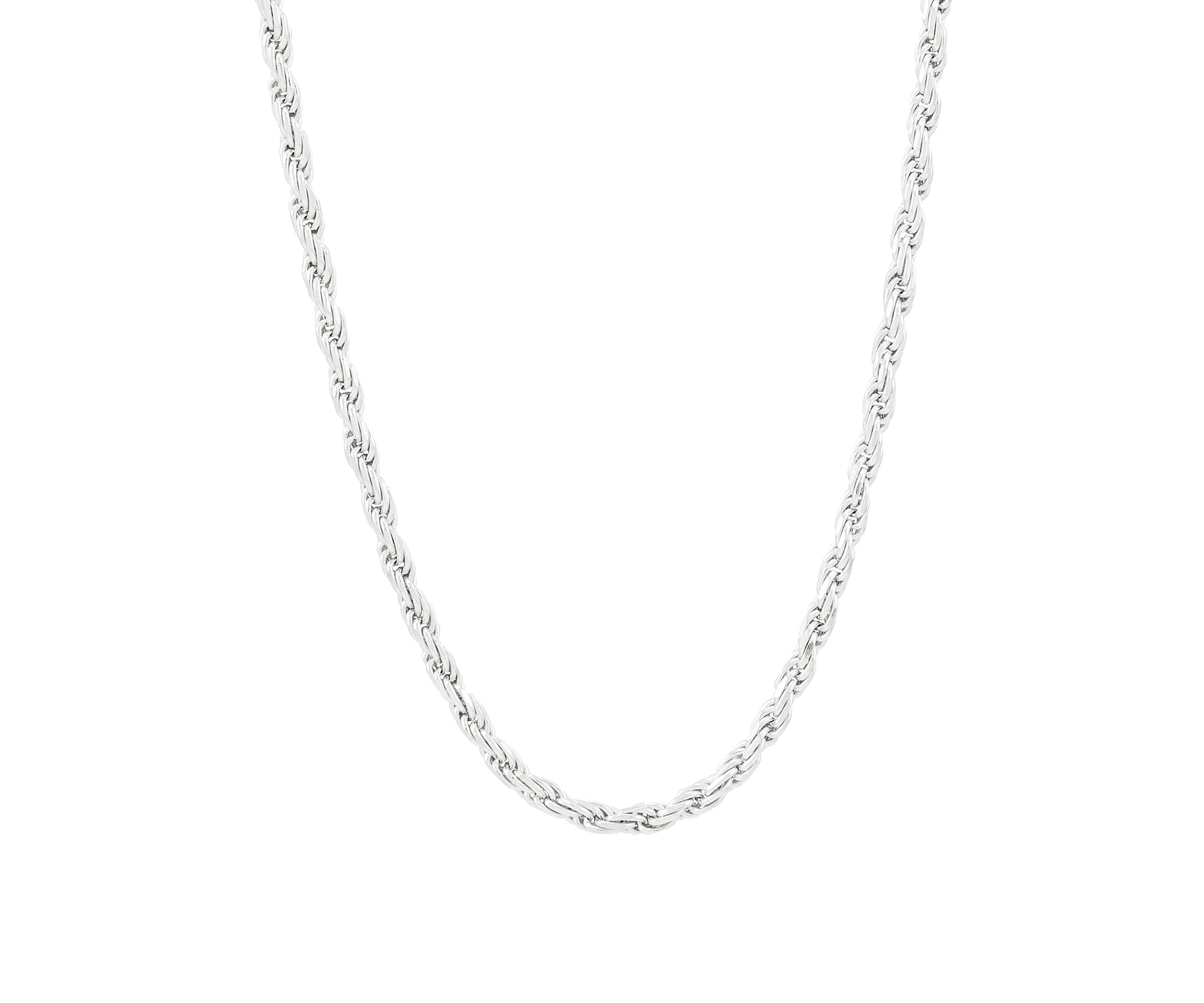 Sterling Silver Adjustable Rope Necklace