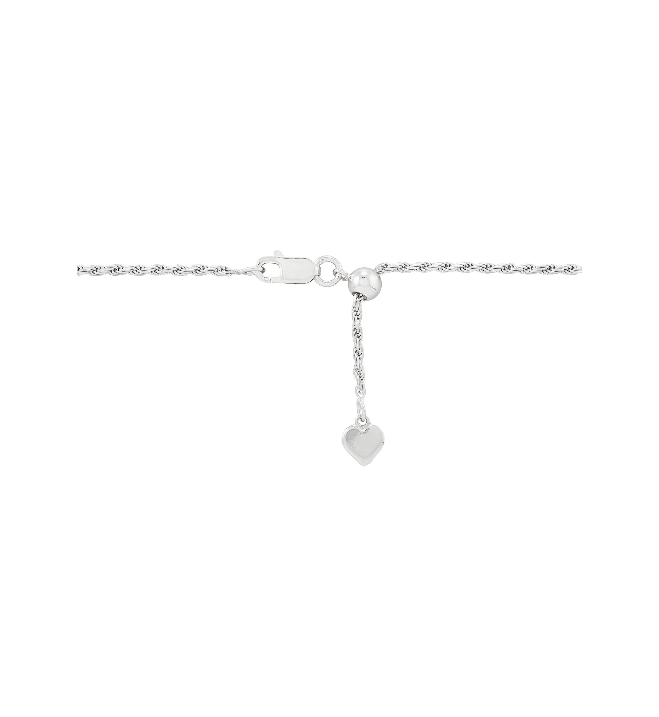 Sterling Silver Adjustable Rope Necklace