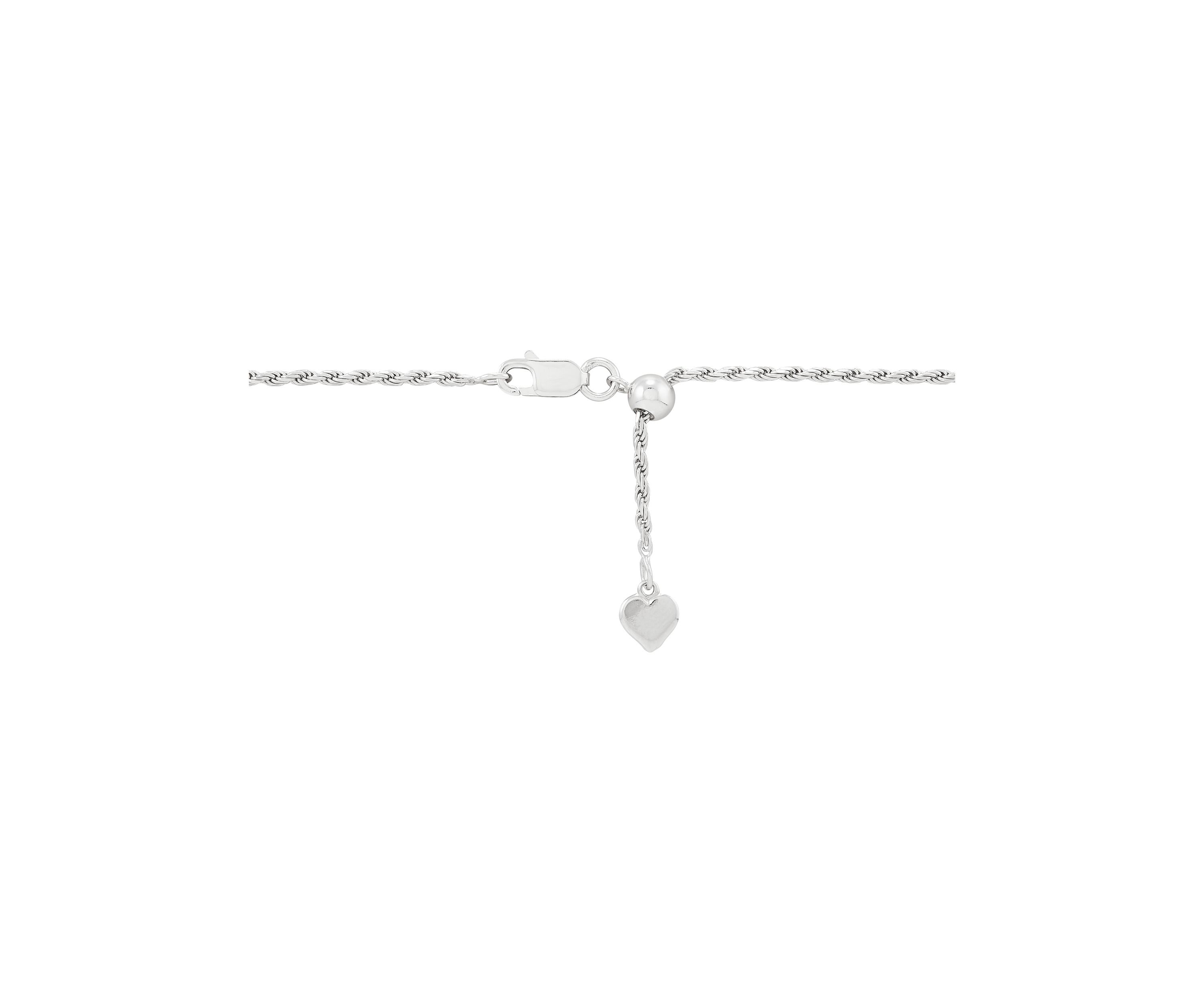 Sterling Silver Adjustable Rope Necklace