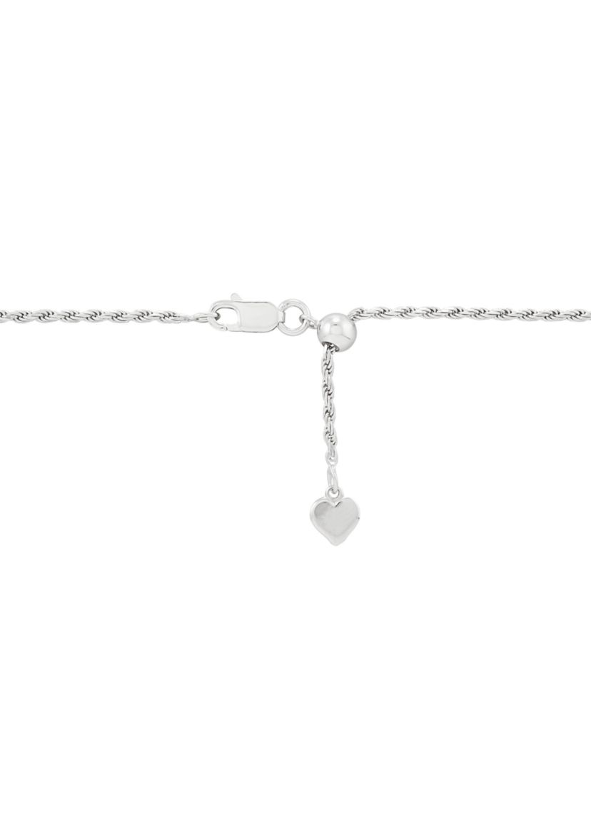 Sterling Silver Adjustable Rope Necklace