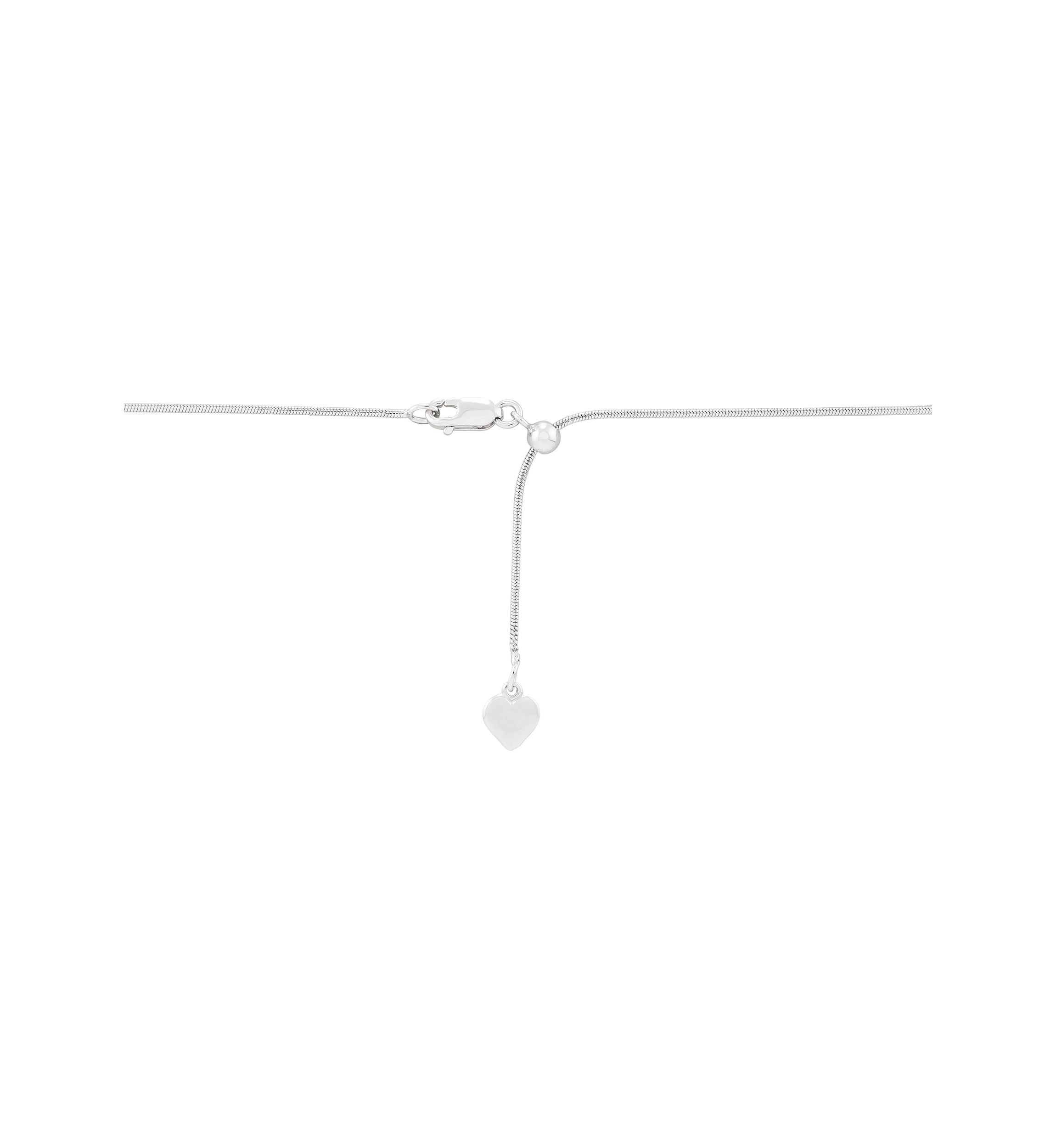 Sterling Silver Adjustable Snake Chain Necklace