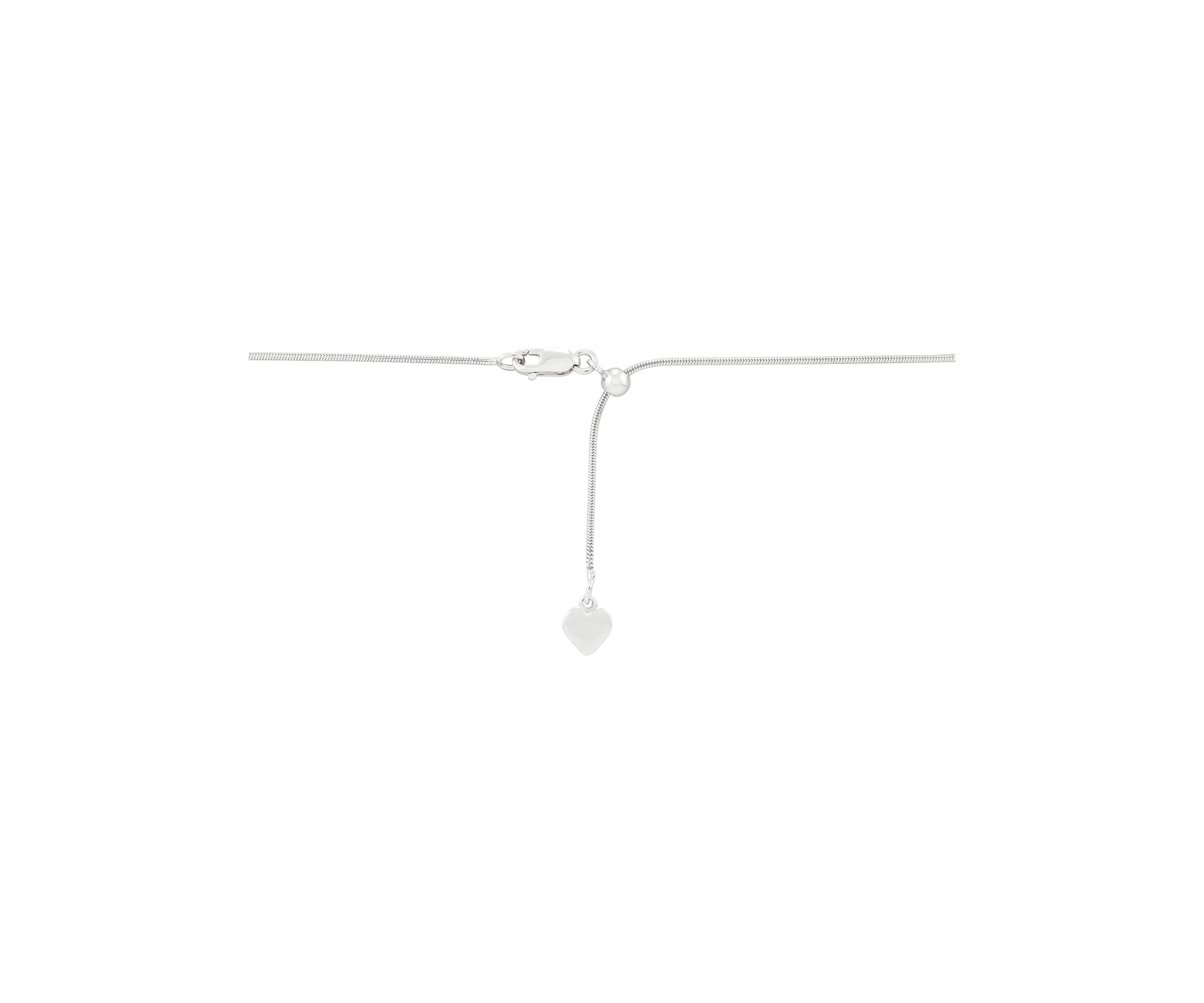 Sterling Silver Adjustable Snake Chain Necklace