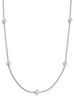 Sterling Silver Multi Bead Necklace