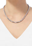 Polished 5 mm Chain Necklace In Sterling Silver