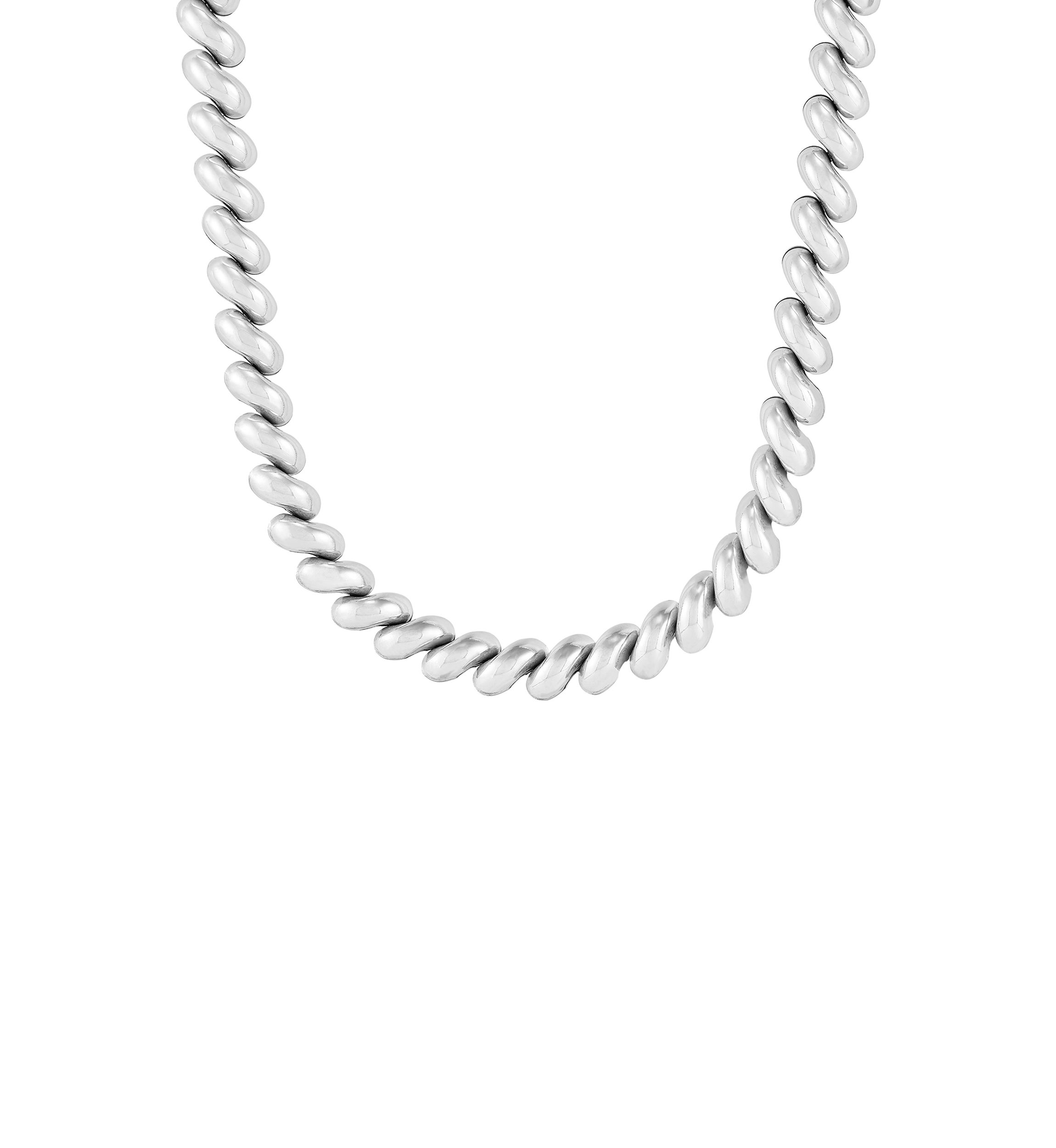 San Marco Curvy Necklace in Sterling Silver