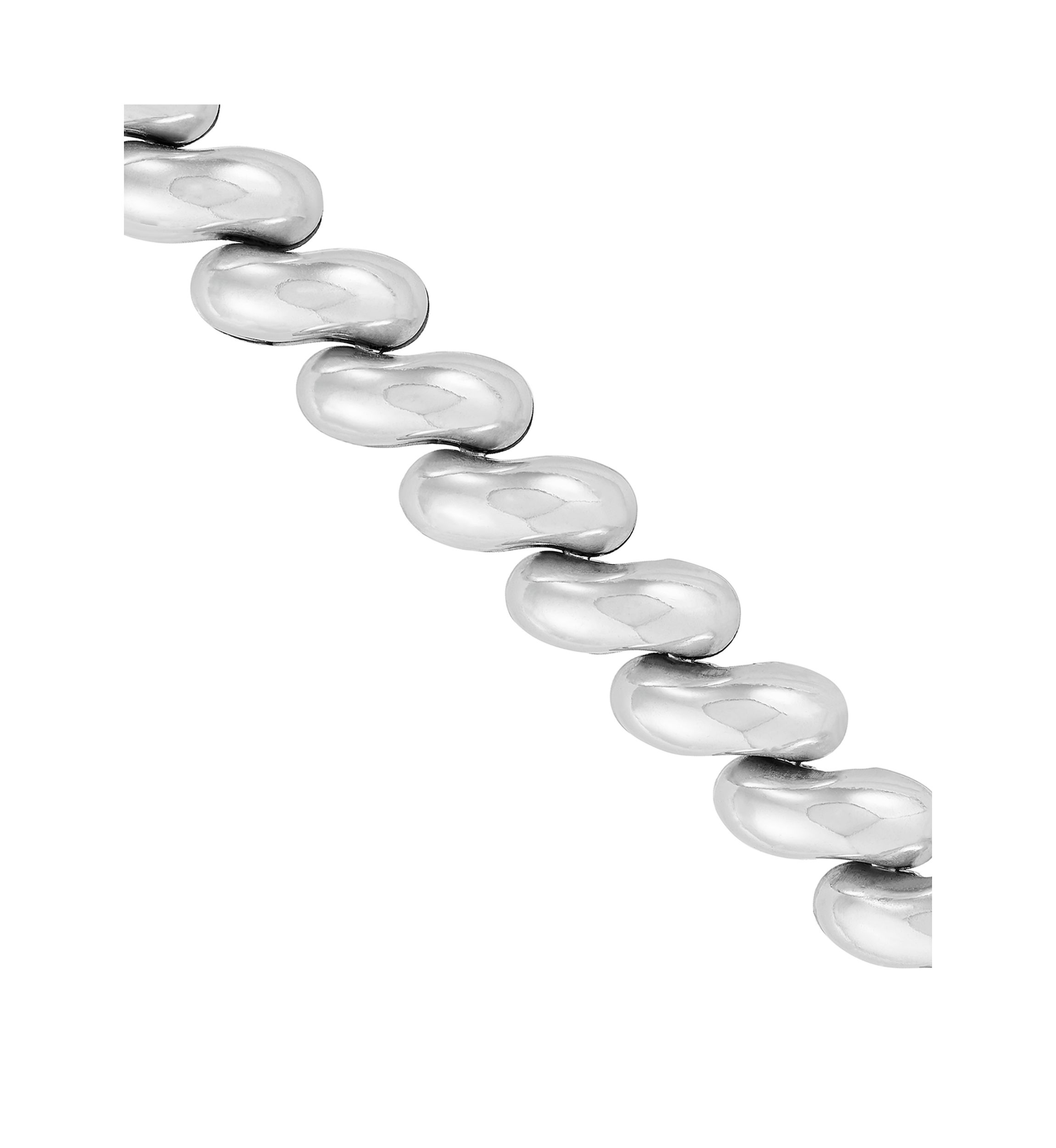 San Marco Curvy Necklace in Sterling Silver