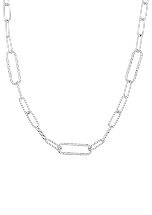 Belk & Co. Paperclip Chain Necklace in Sterling
