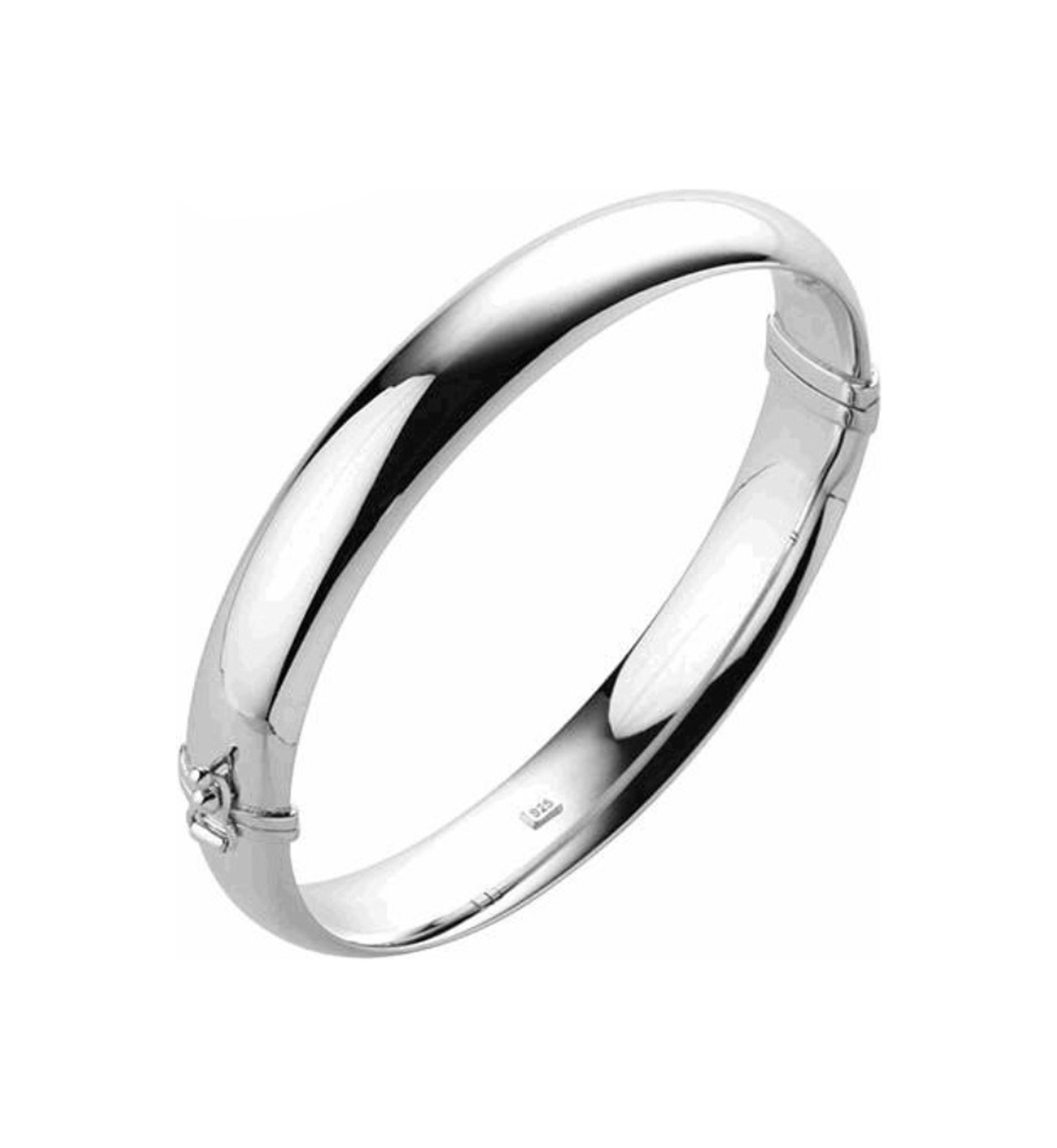 10 Millimeter Tube Hinge Bracelet in Sterling Silver
