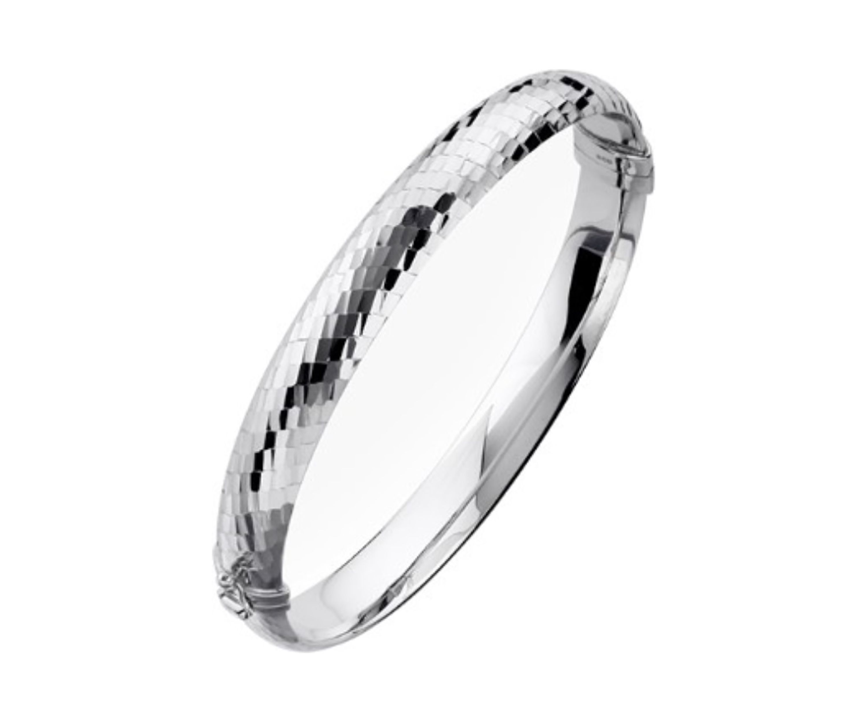 10 Millimeter Tube Hong Bangle Bracelet in Sterling Silver