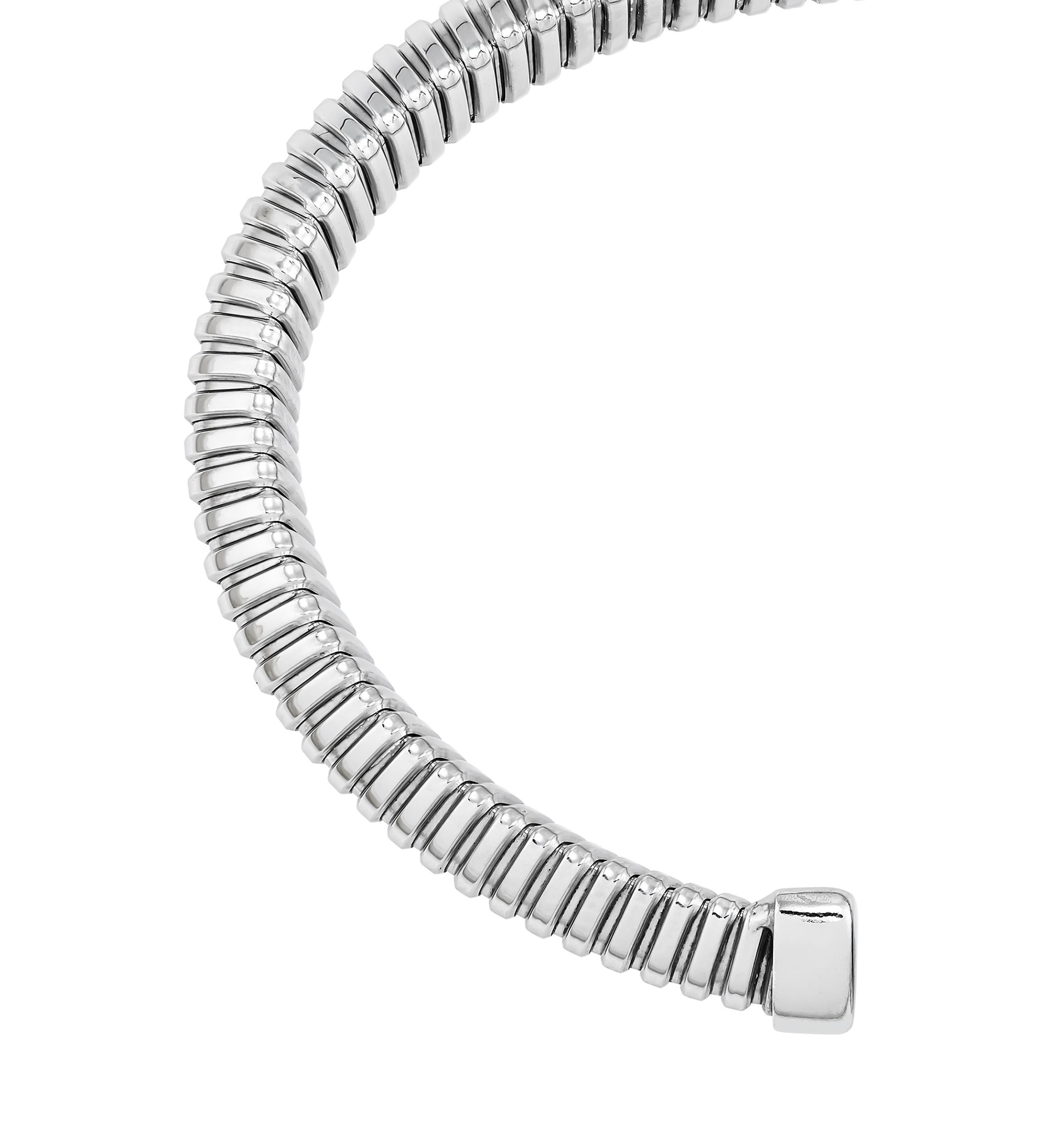 Tubogas Cuff Bangle in Sterling Silver