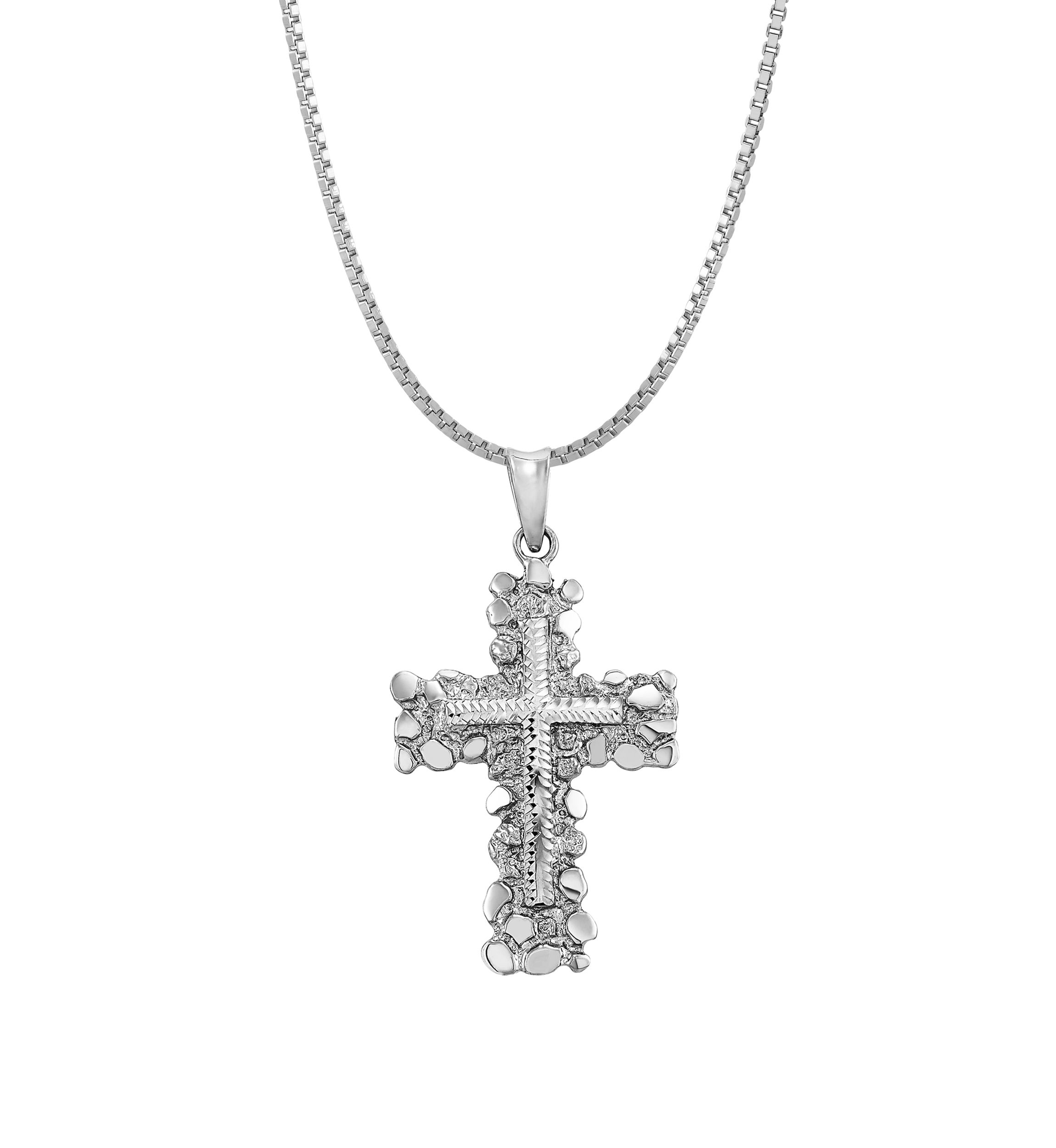 Cross Pendant Necklace in Sterling Silver