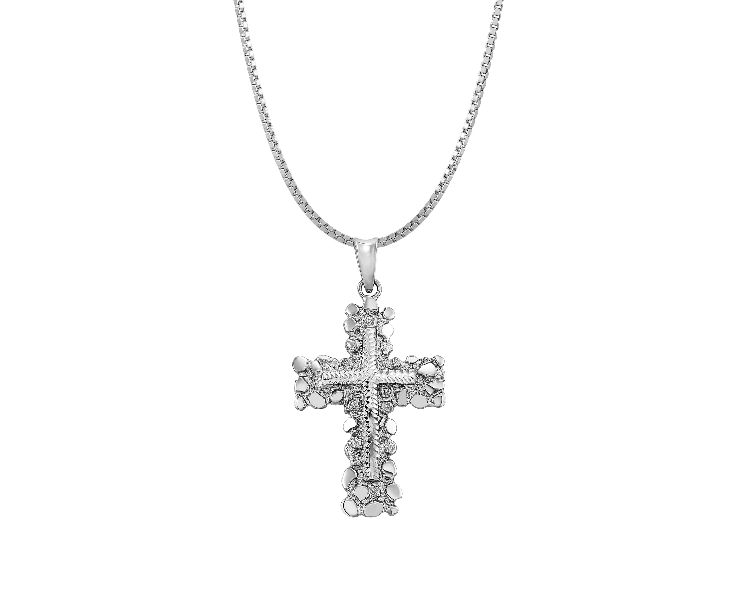 Cross Pendant Necklace in Sterling Silver