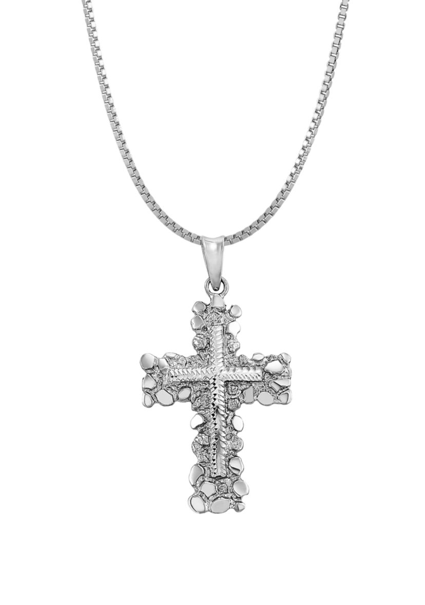 Cross Pendant Necklace in Sterling Silver