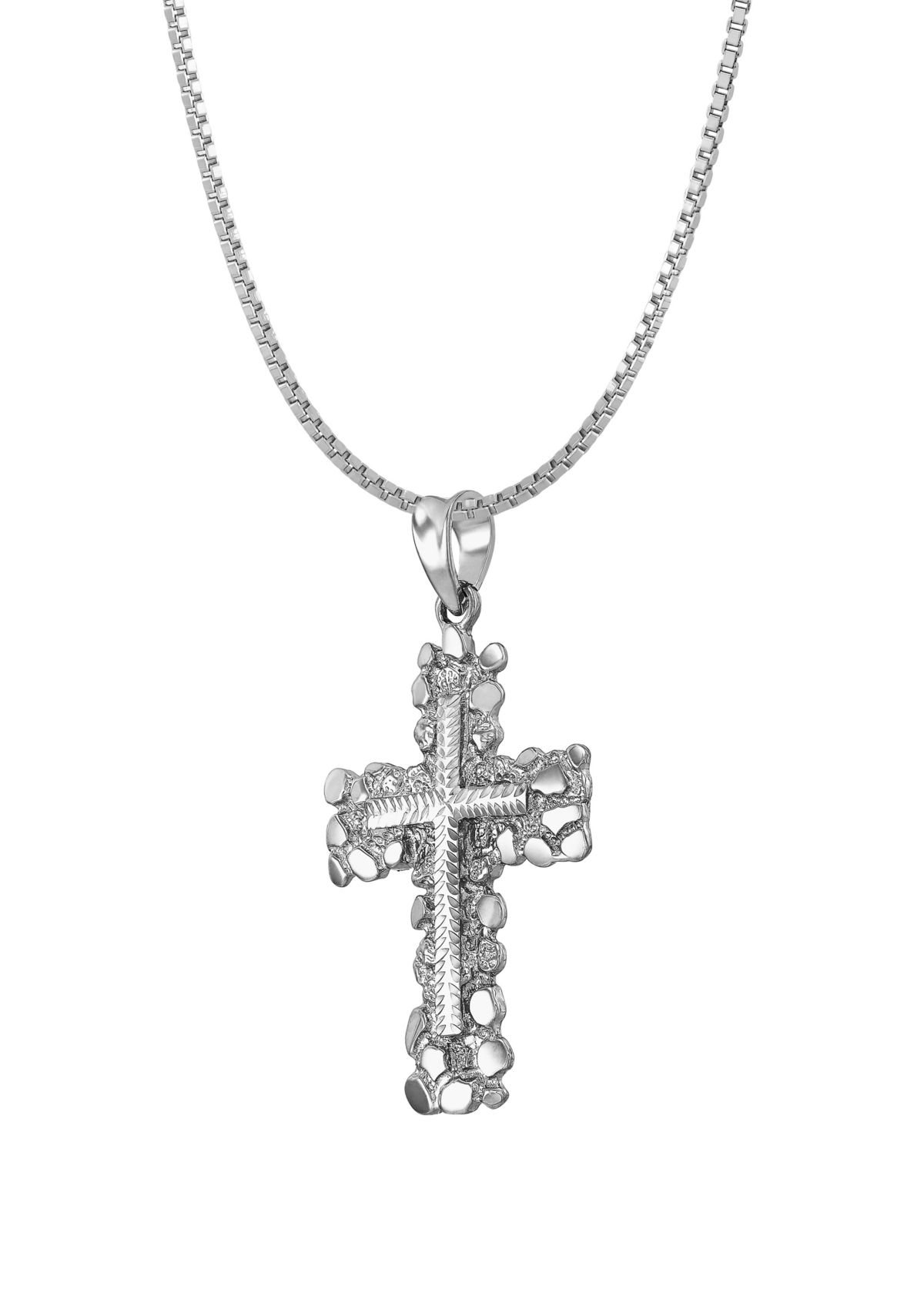 Cross Pendant Necklace in Sterling Silver