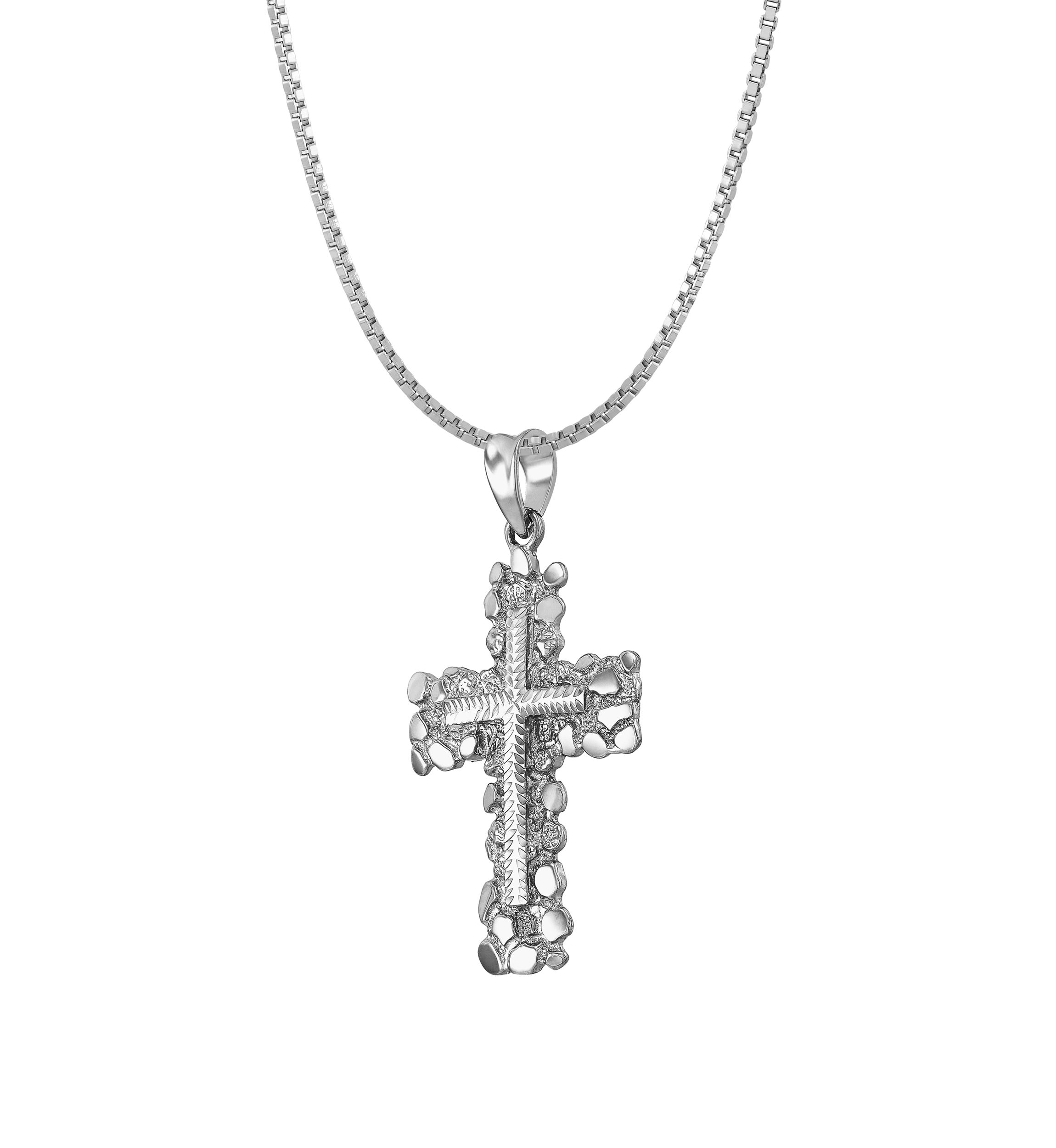 Cross Pendant Necklace in Sterling Silver