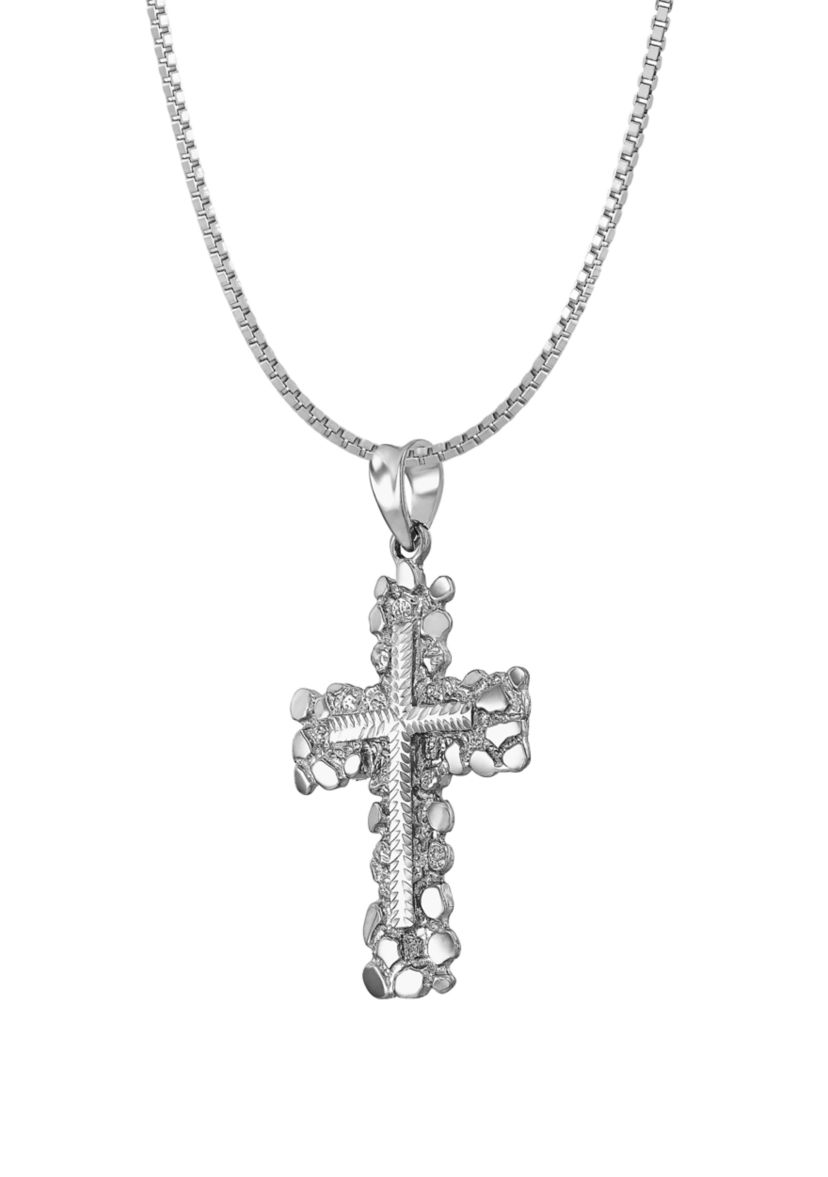 Cross Pendant Necklace in Sterling Silver