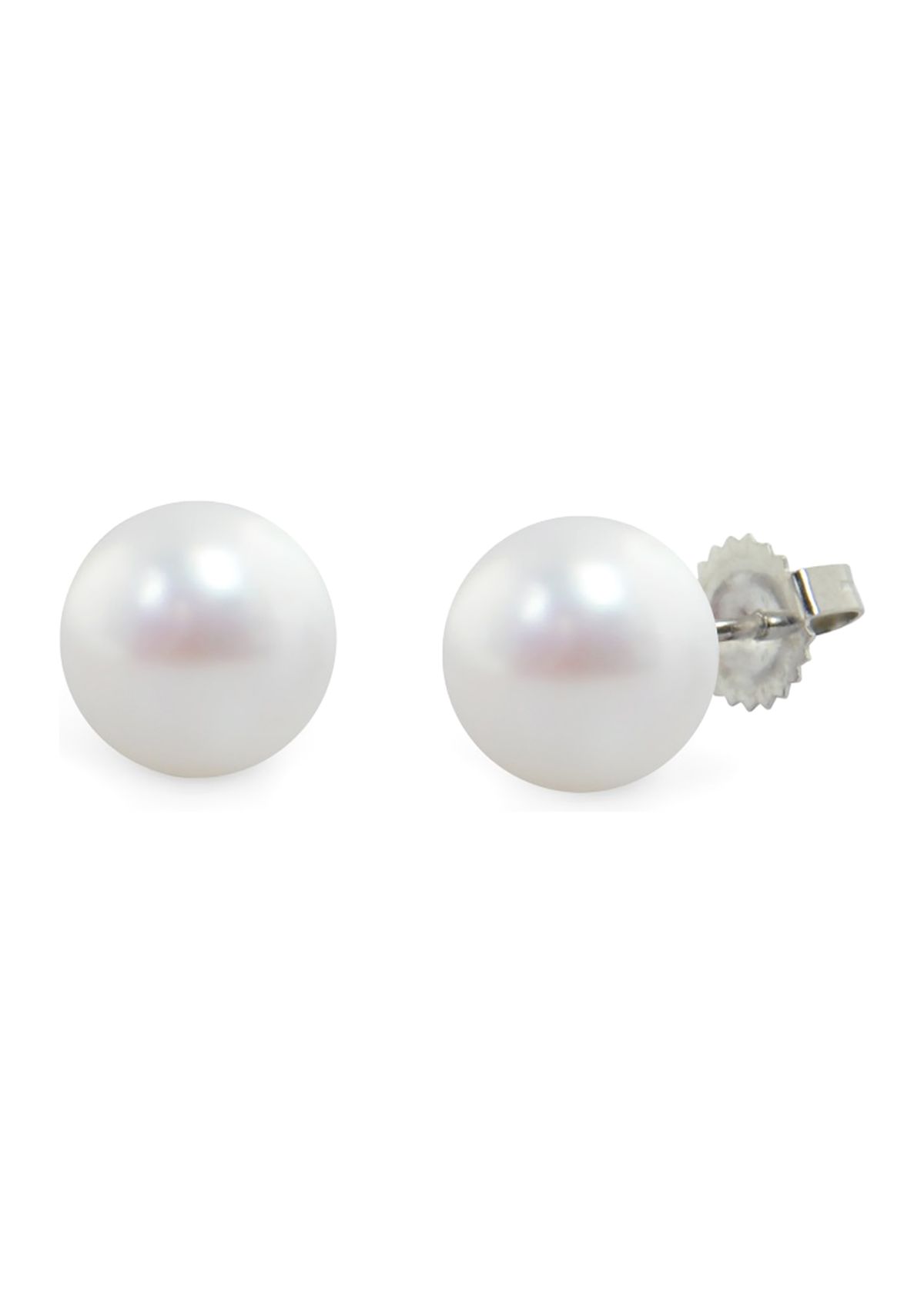Pearl Stud Earrings in Sterling Silver