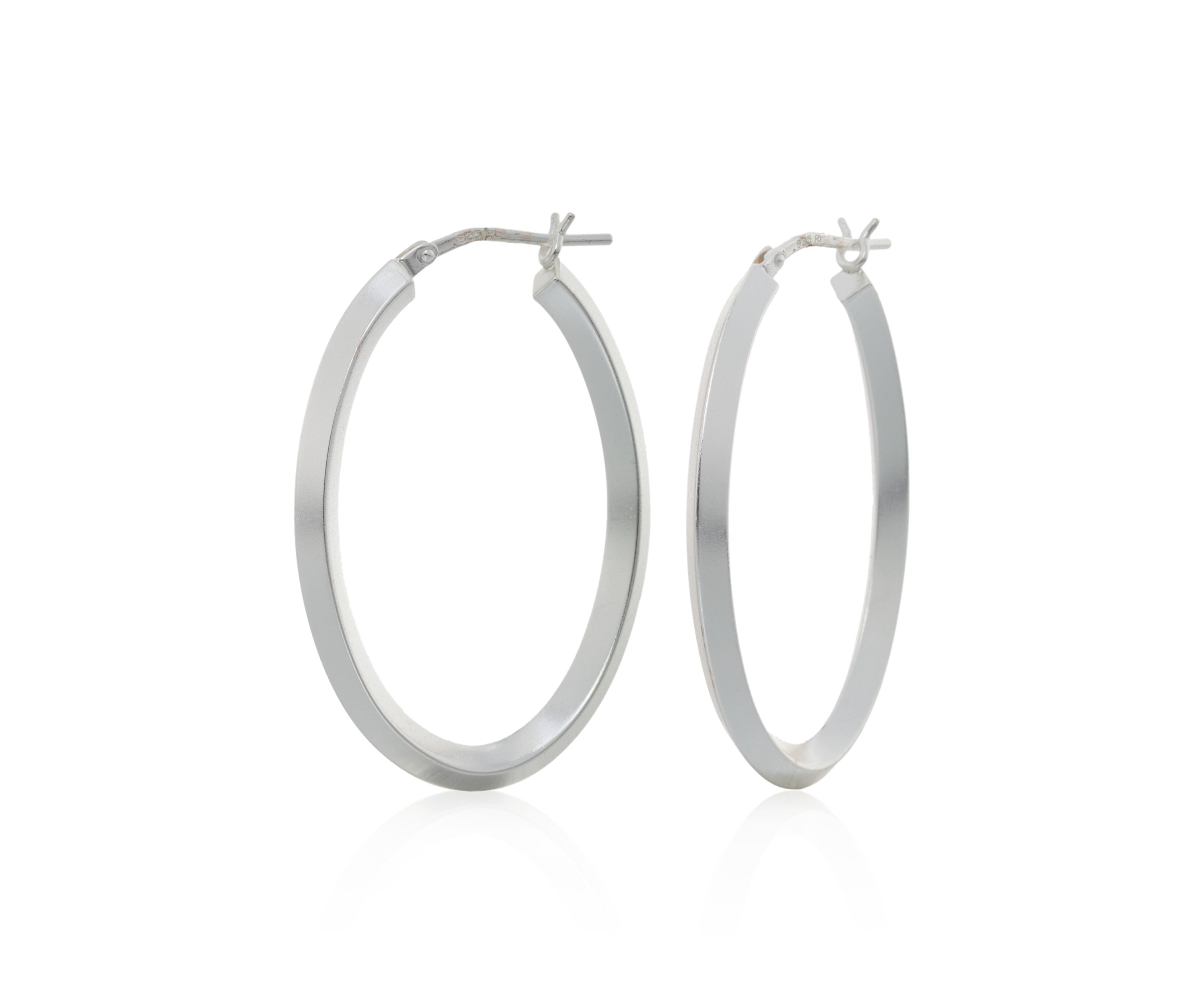 Hoop Earrings in Sterling Silver