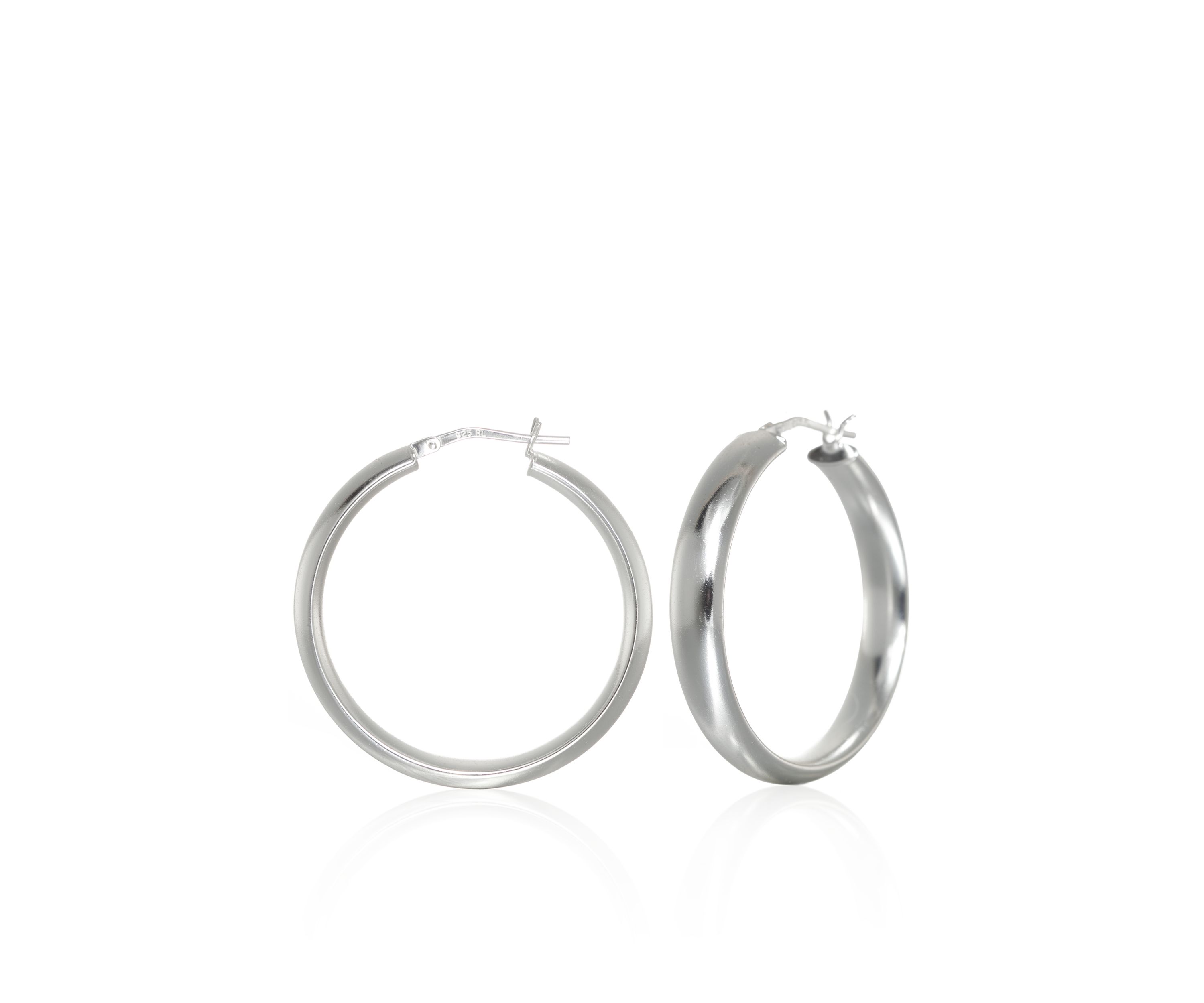 Hoop Earrings in Sterling Silver