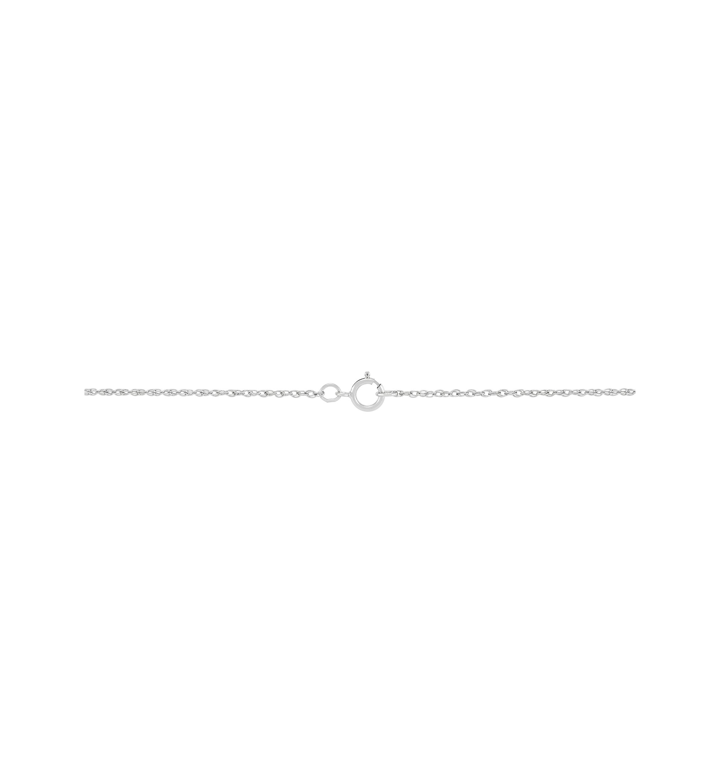 Diamond and Swiss Blue Topaz Pendant Necklace with 18" Rope Chain in Sterling Silver and 10K Yellow Gold