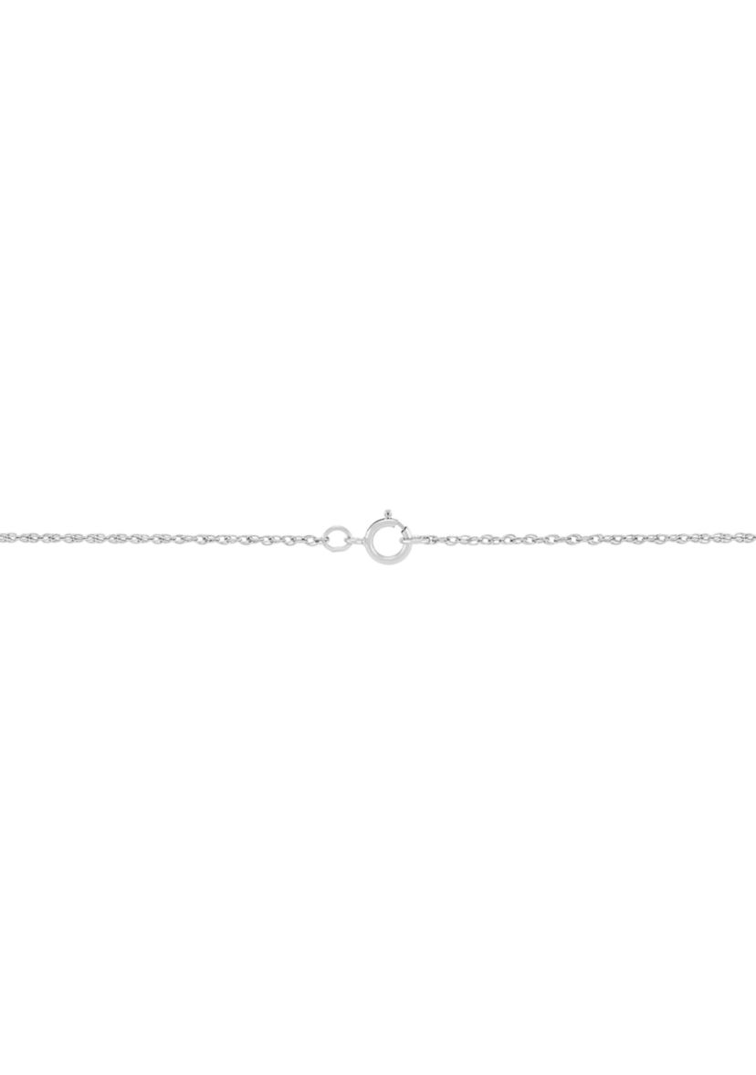 Diamond and Swiss Blue Topaz Pendant Necklace with 18" Rope Chain in Sterling Silver and 10K Yellow Gold