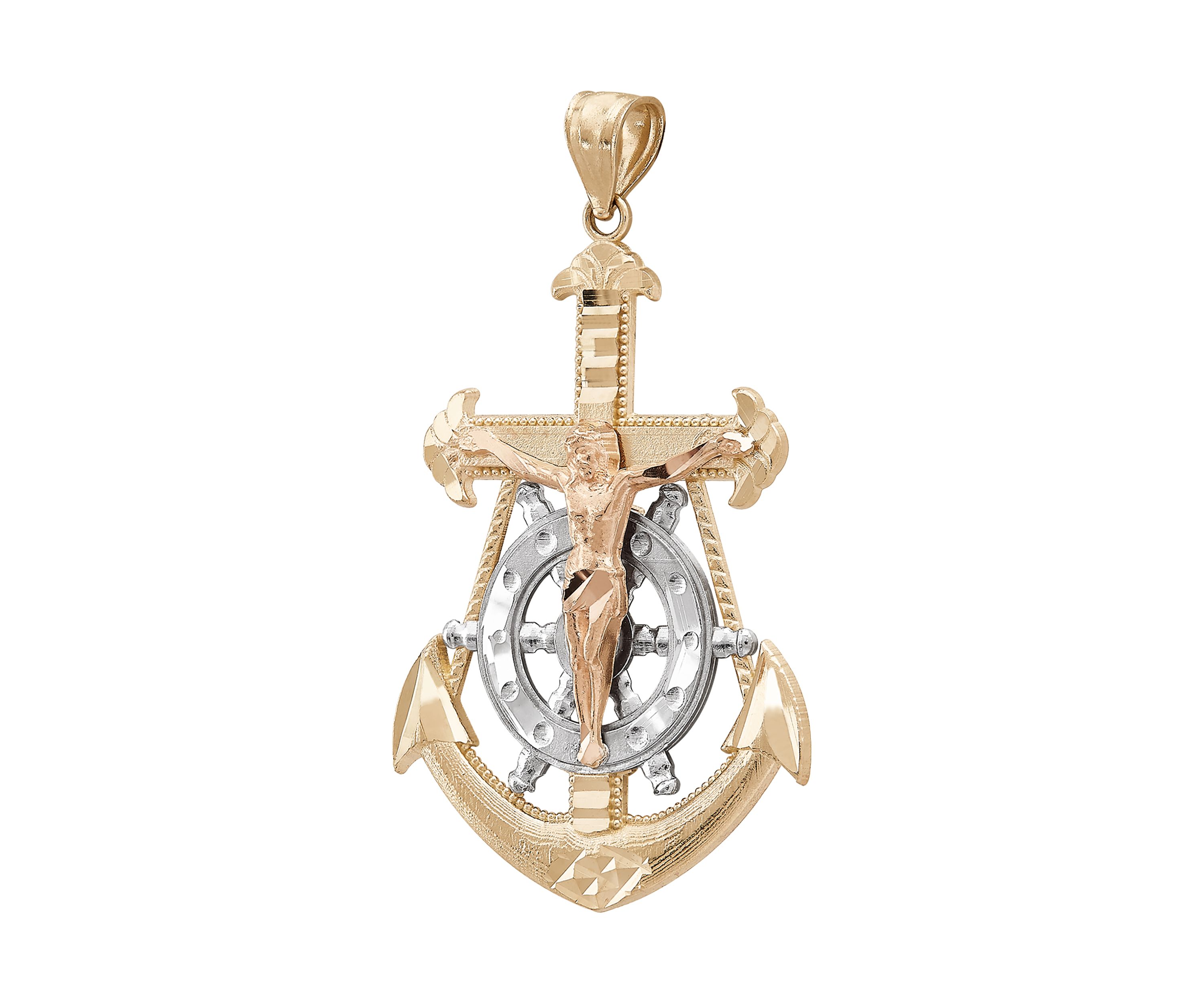 Mariner Pendant in 10K  Yellow and Rose Gold
