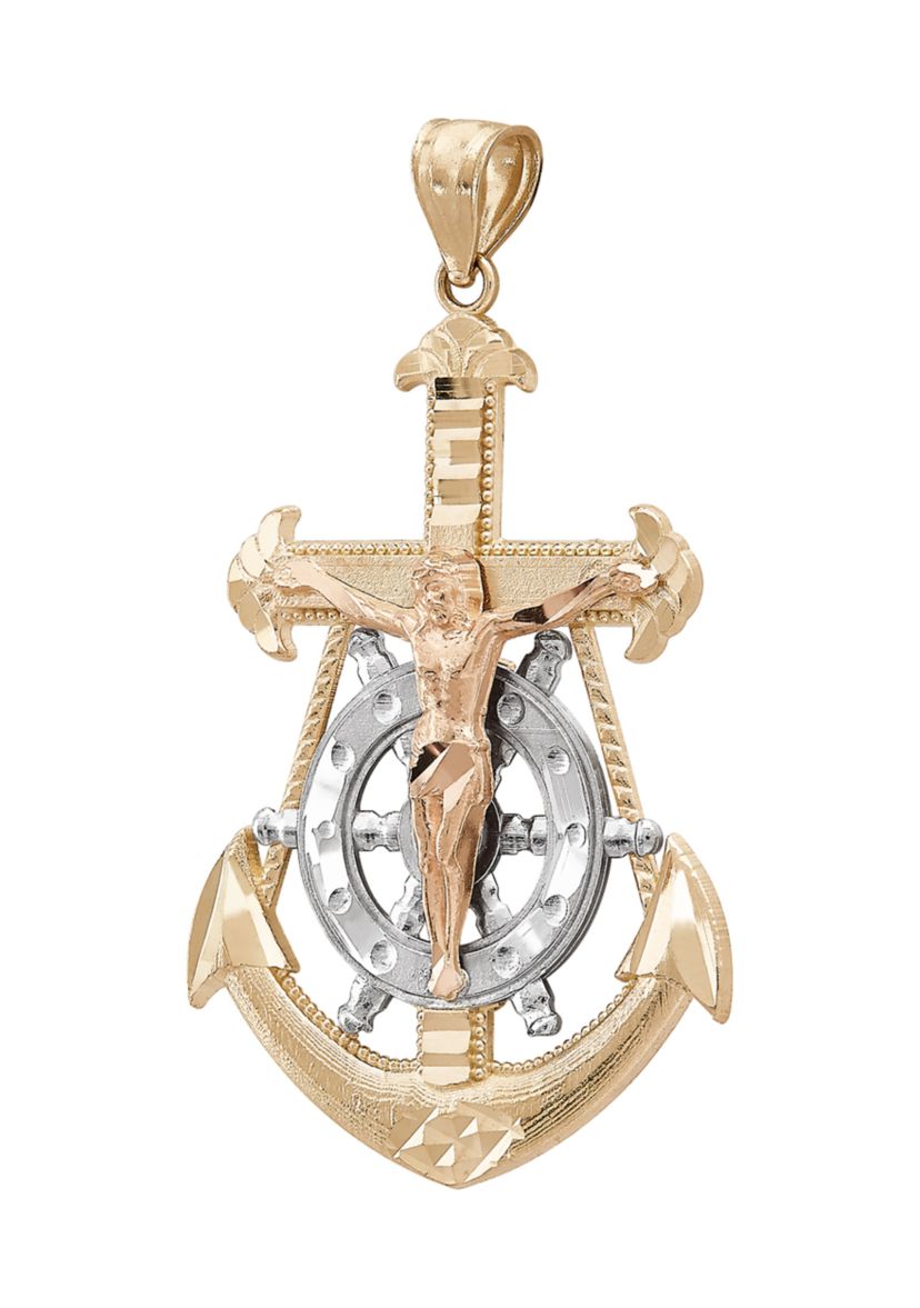 Mariner Pendant in 10K  Yellow and Rose Gold