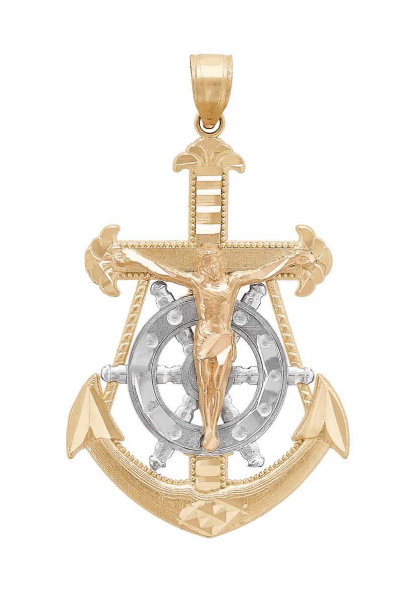 Mariner Pendant in 10K  Yellow and Rose Gold