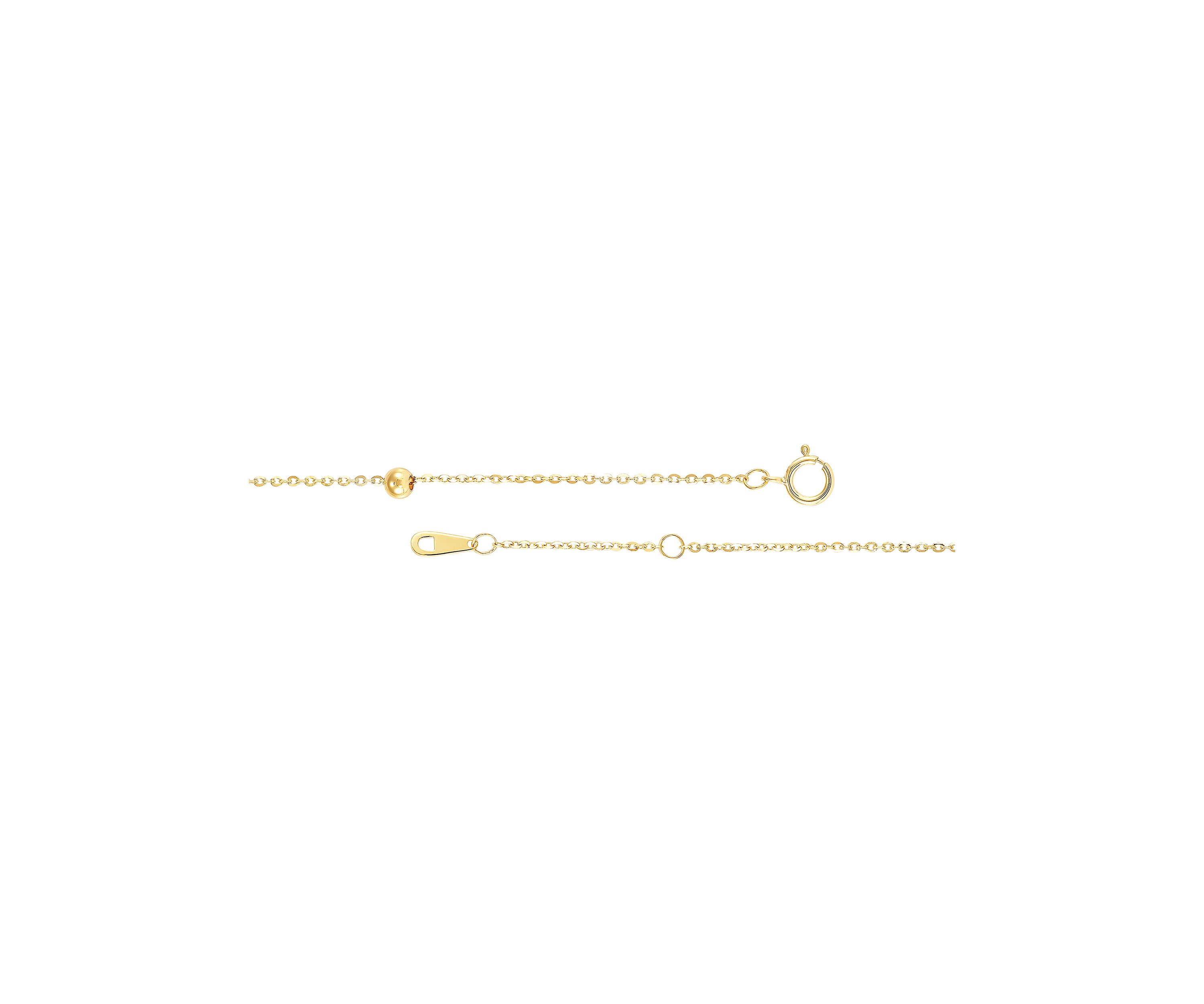 Tincup Beads Anklet in 10K Yellow Gold