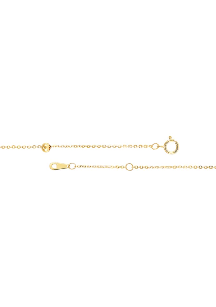 Tincup Beads Anklet in 10K Yellow Gold