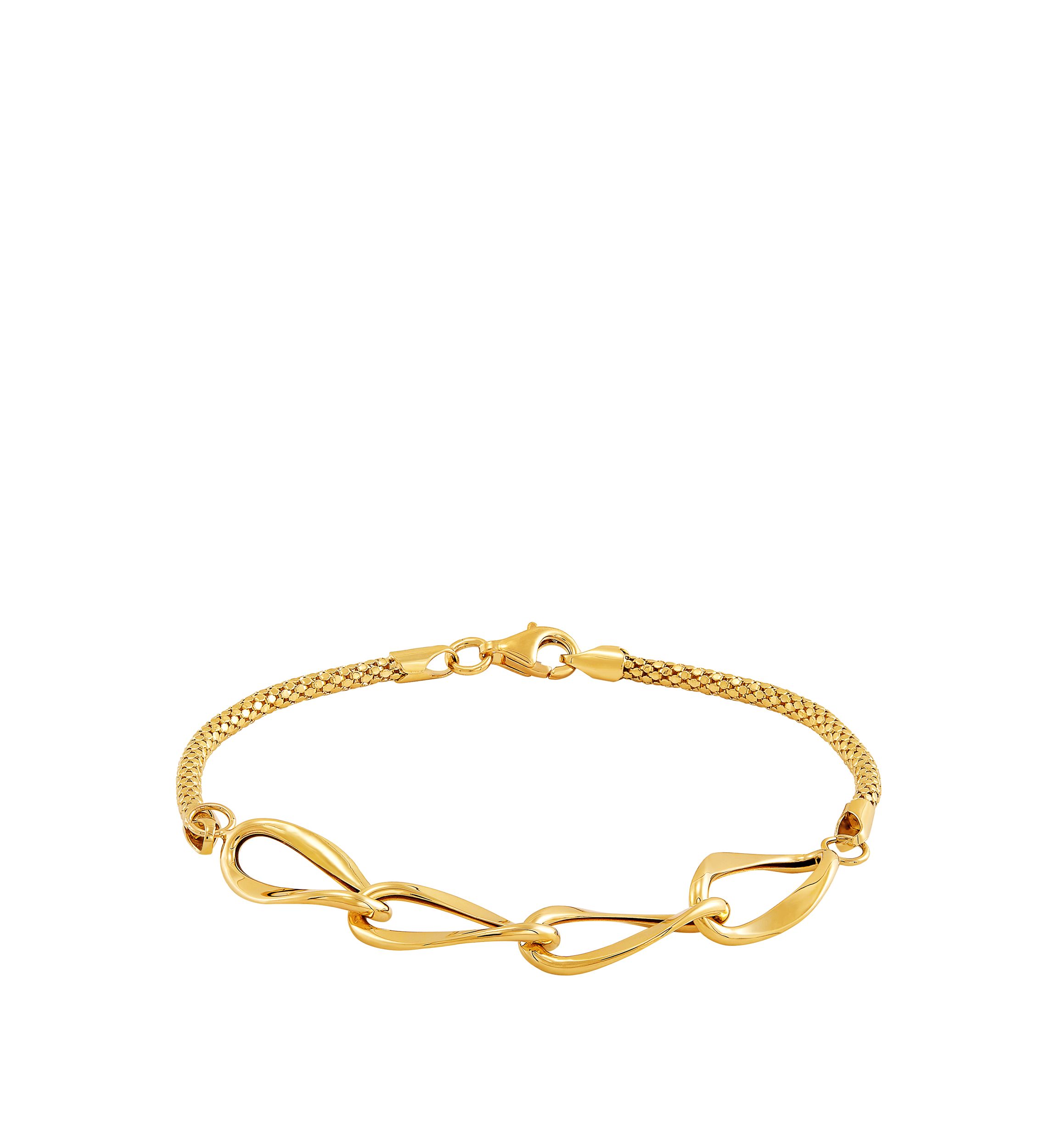 Oval Bracelet in 10K Yellow Gold