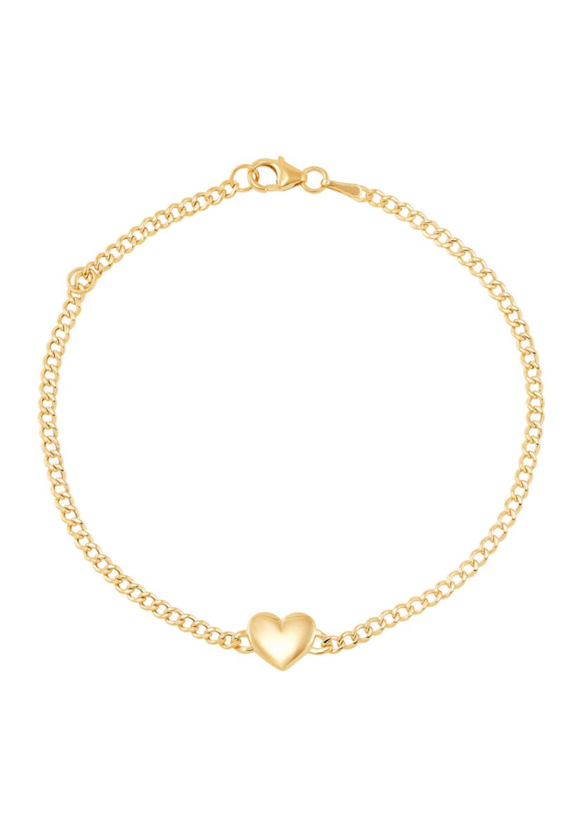 Heart Bracelet in 10K Yellow Gold